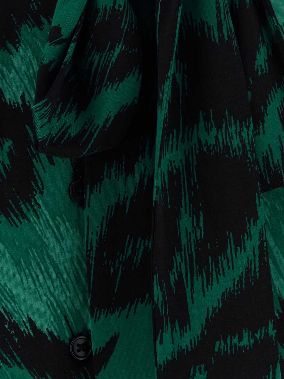 DIANE VON FURSTENBERG VESTIDO: Vestido camisero midi Diane Von Furstenberg de algodón con estampado de cebra, Verde - Img 4