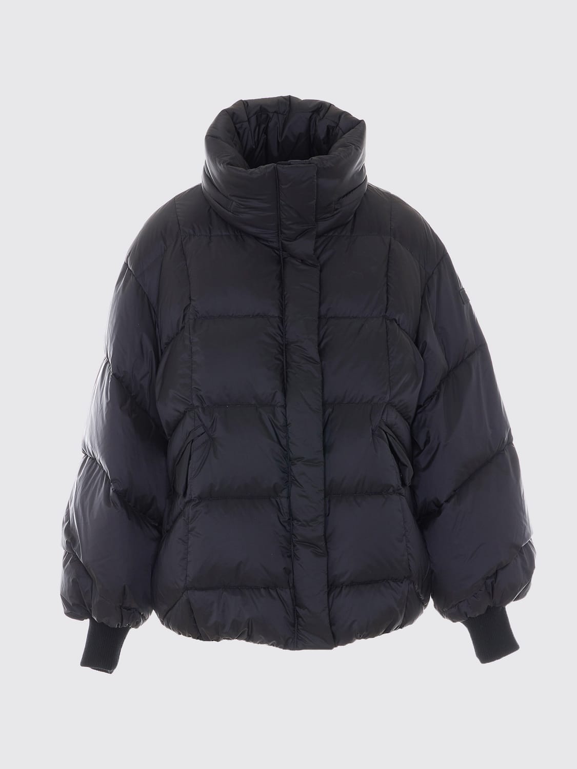 TATRAS CHAQUETA: Chaqueta acolchada corta Tatras de nailon hidrófugo con cuello embudo, Negro - Img 2