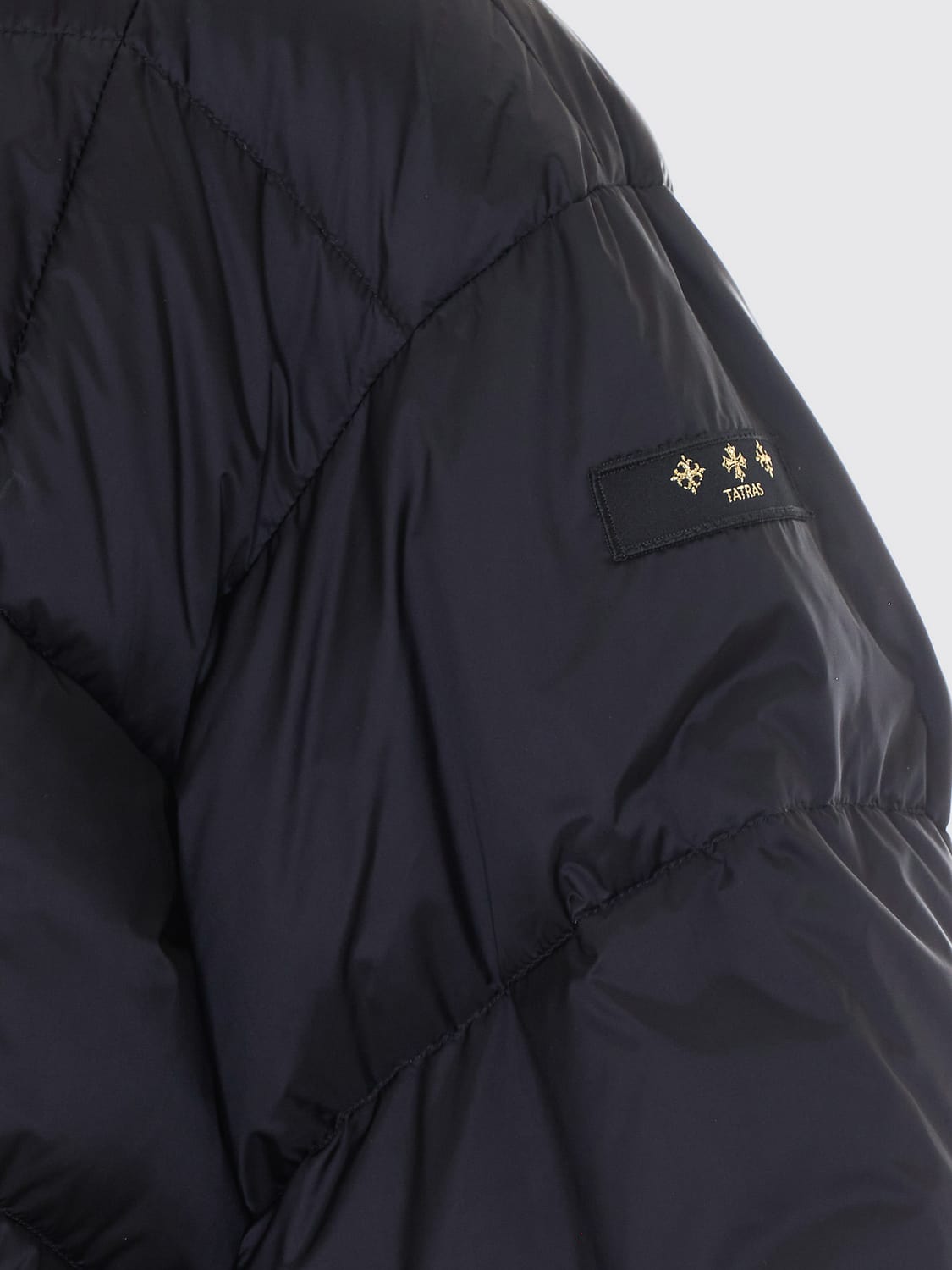 TATRAS CHAQUETA: Chaqueta acolchada corta Tatras de nailon hidrófugo con cuello embudo, Negro - Img 4
