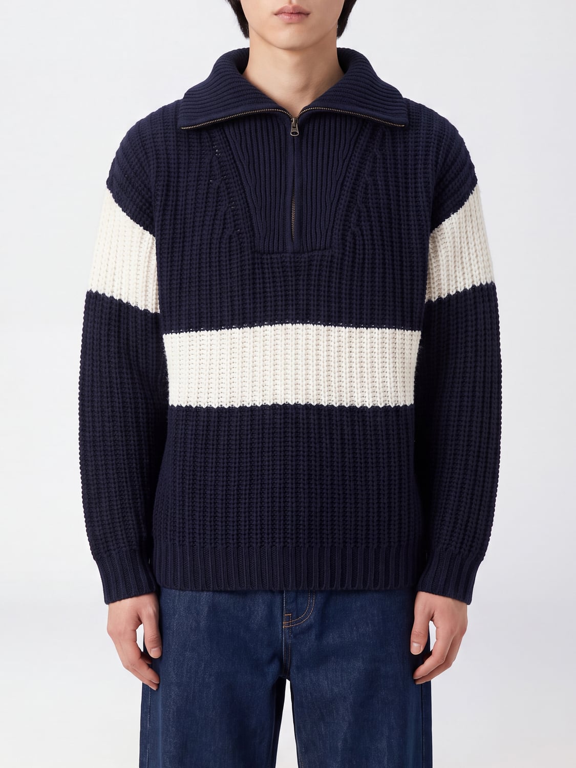 LISA YANG SWEATER: Sweater men Lisa Yang, Blue - Img 1