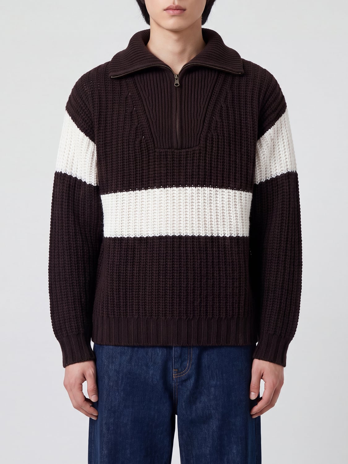 LISA YANG SWEATER: Sweater men Lisa Yang, Brown - Img 1