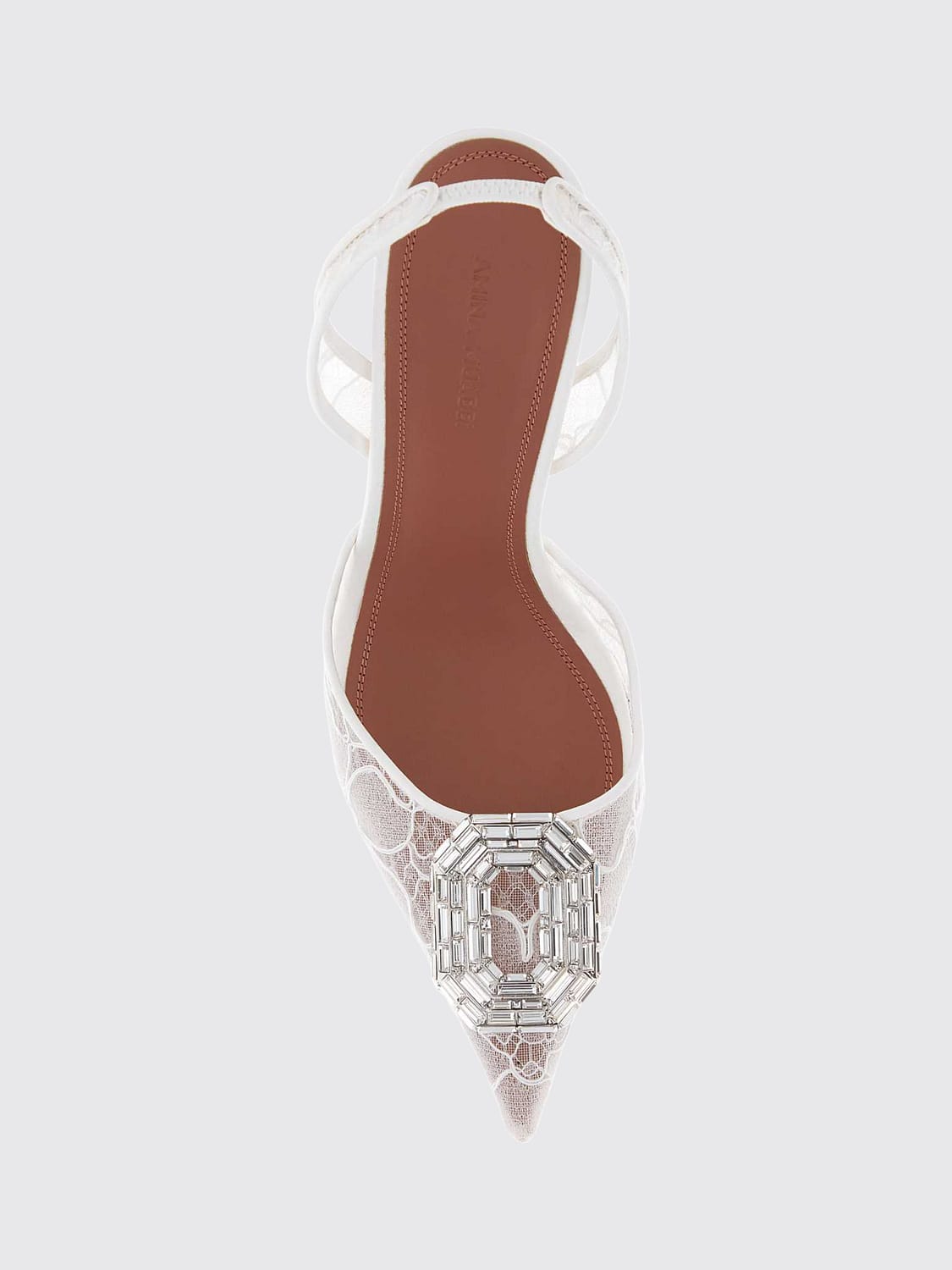 AMINA MUADDI ABSATZSCHUHE: Absatzschuhe damen Amina Muaddi, Ivory - Img 3