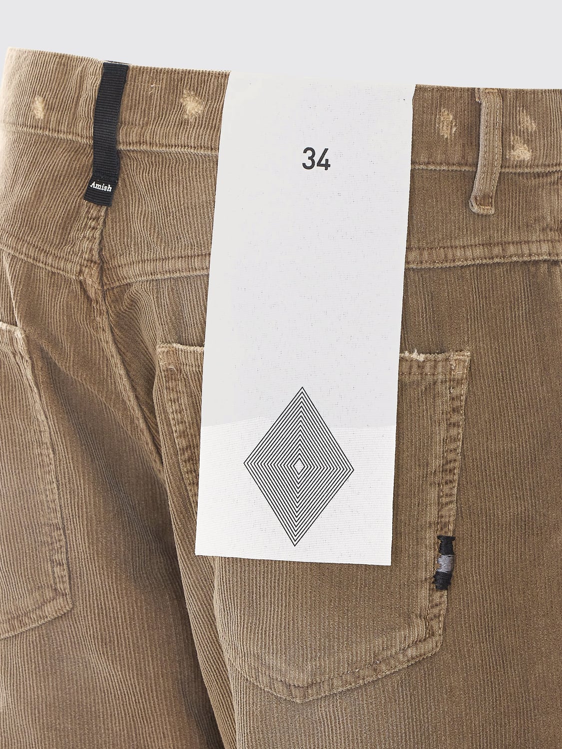 AMISH JEANS: Jeans uomo Amish, Beige - Img 4