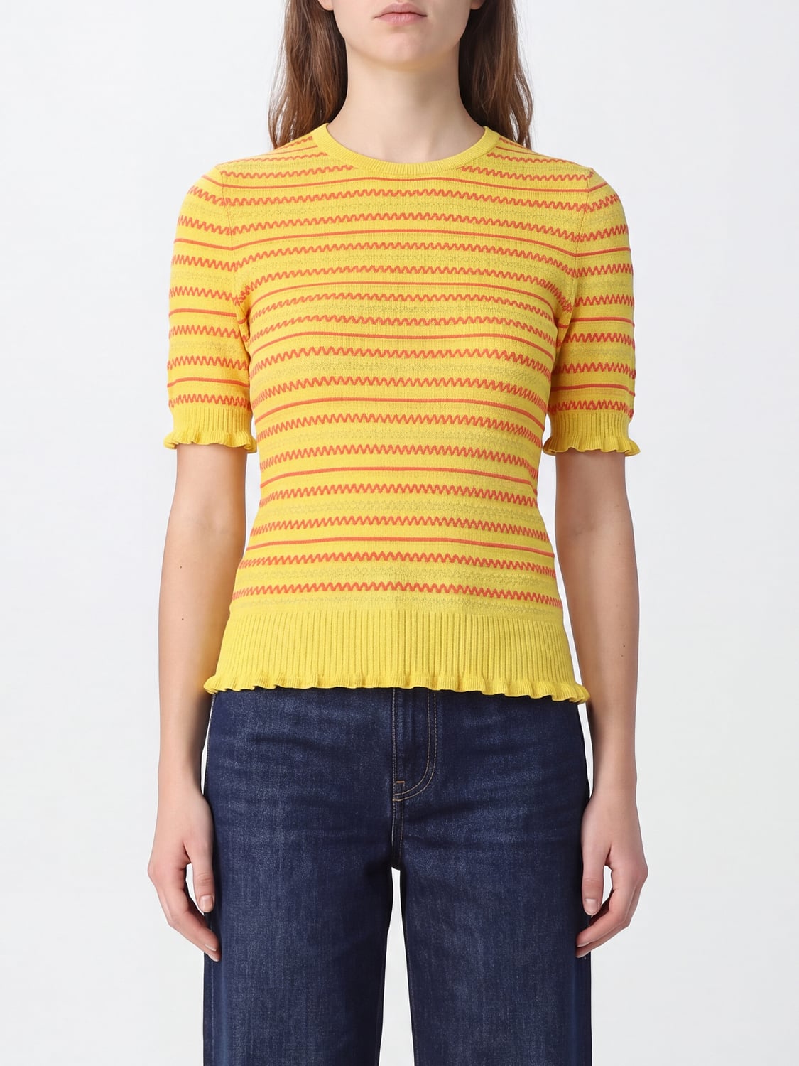 JW ANDERSON PULLOVER: Pullover damen Jw Anderson, Zitronengelb - Img 1