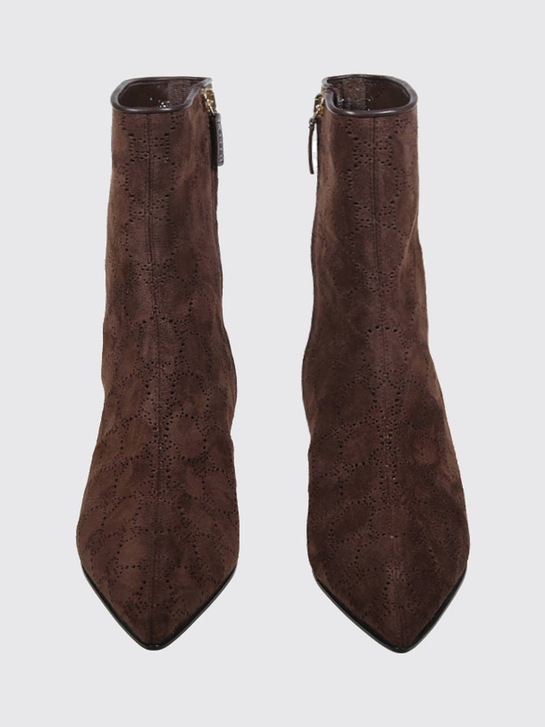 GUCCI FLAT ANKLE BOOT: Flat ankle boot woman Gucci, Brown - Img 2