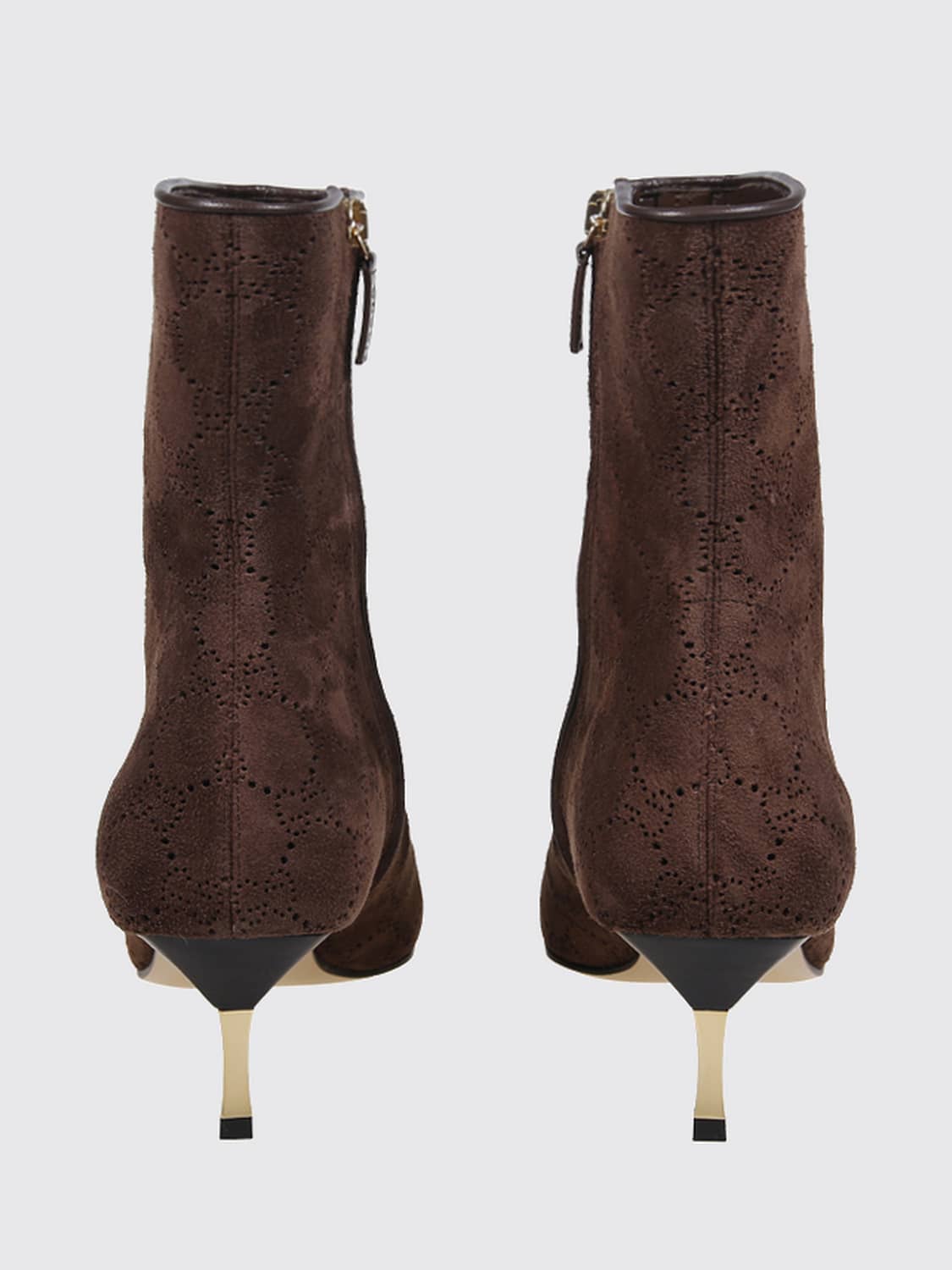 GUCCI FLAT ANKLE BOOT: Flat ankle boot woman Gucci, Brown - Img 3