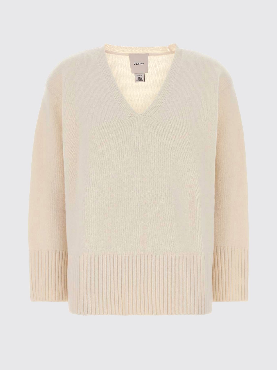 CALVIN KLEIN SWEATSHIRT: Sweatshirt damen Calvin Klein, Weiß - Img 2