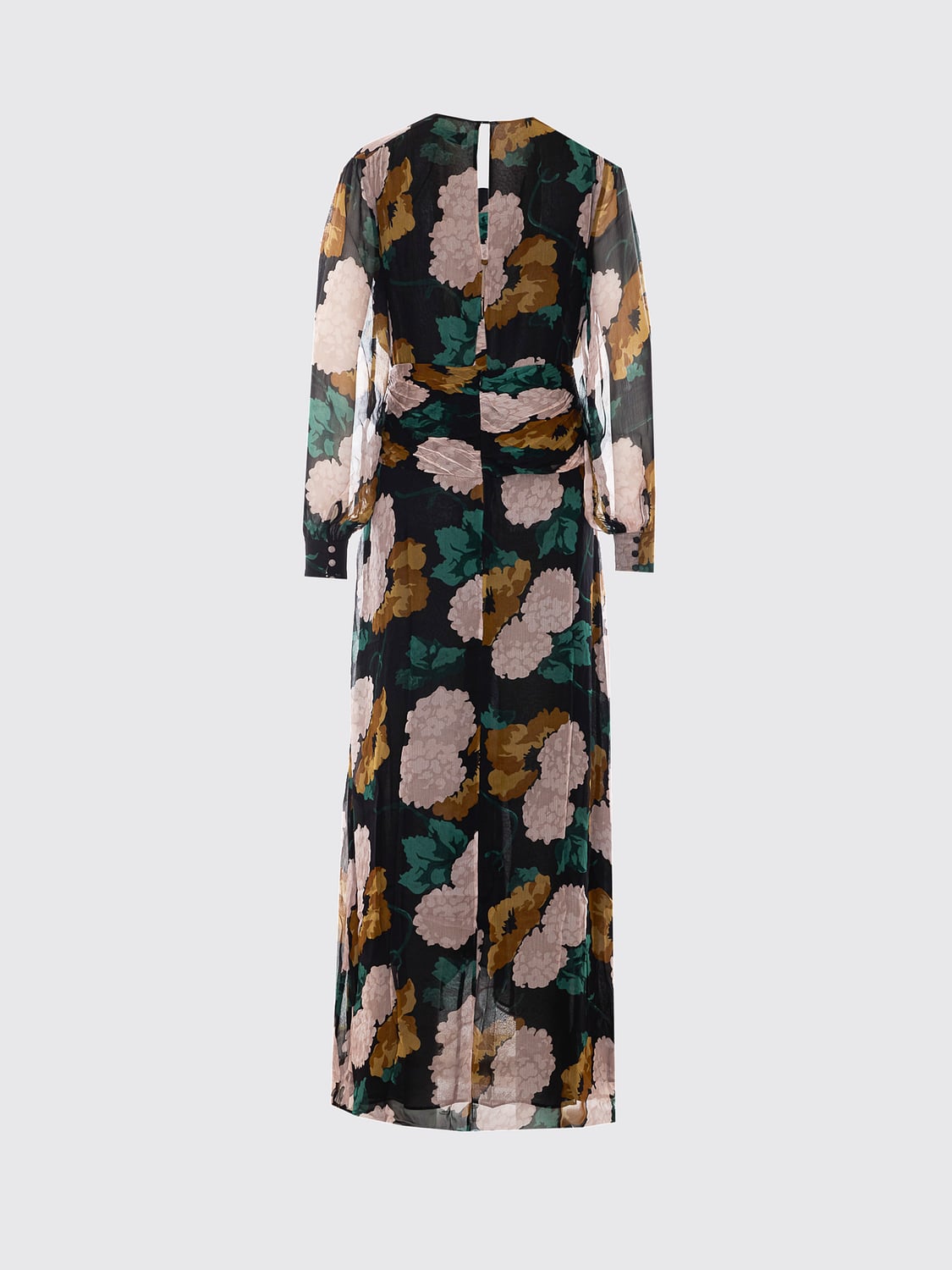 RIXO LONDON VESTIDO: Vestido largo de noche Rixo London de tubo con estampado floral y escote en V, Fantasía - Img 3