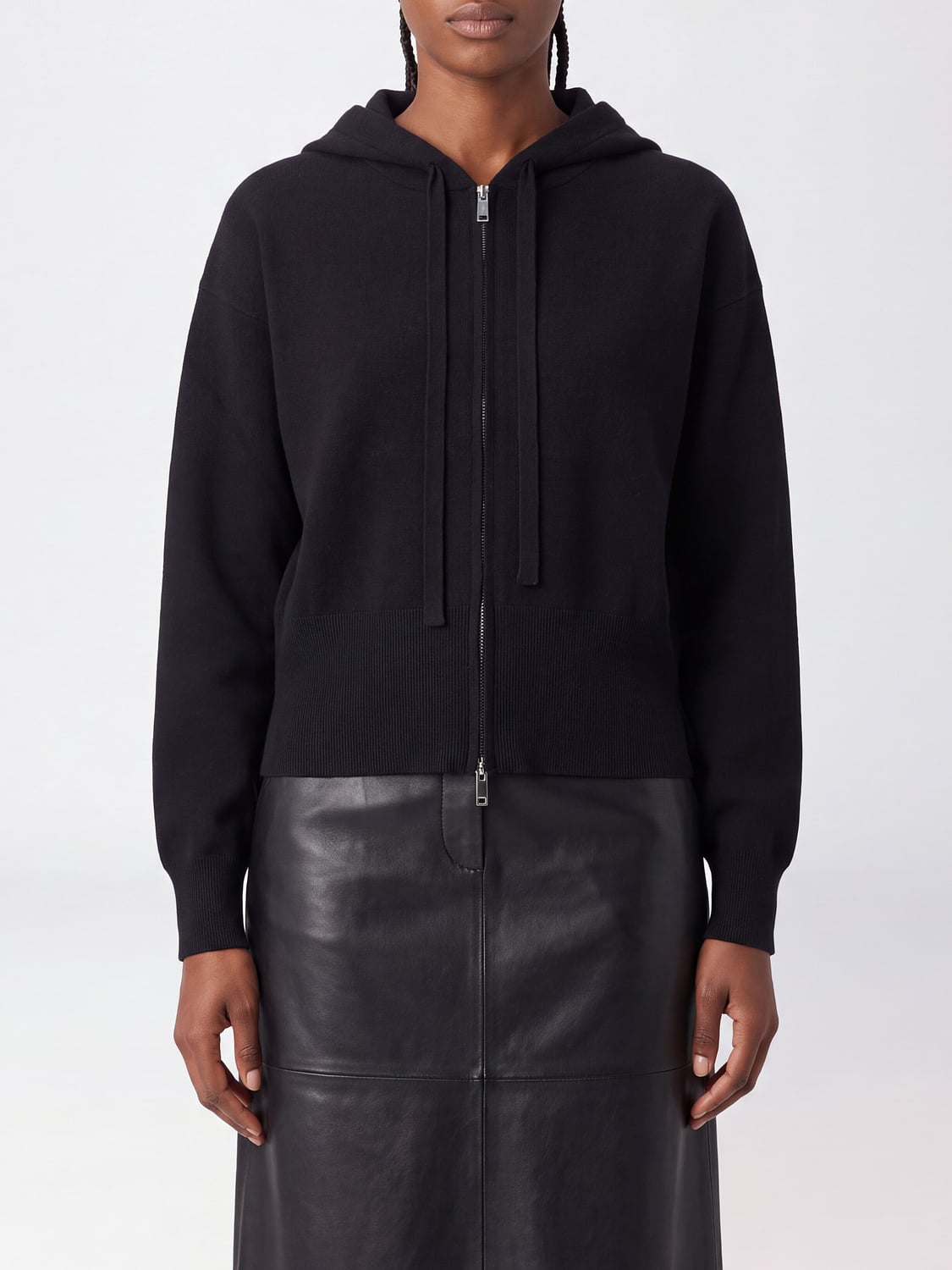 ROBERTO COLLINA SWEATSHIRT: Sweatshirt damen Roberto Collina, Schwarz - Img 1