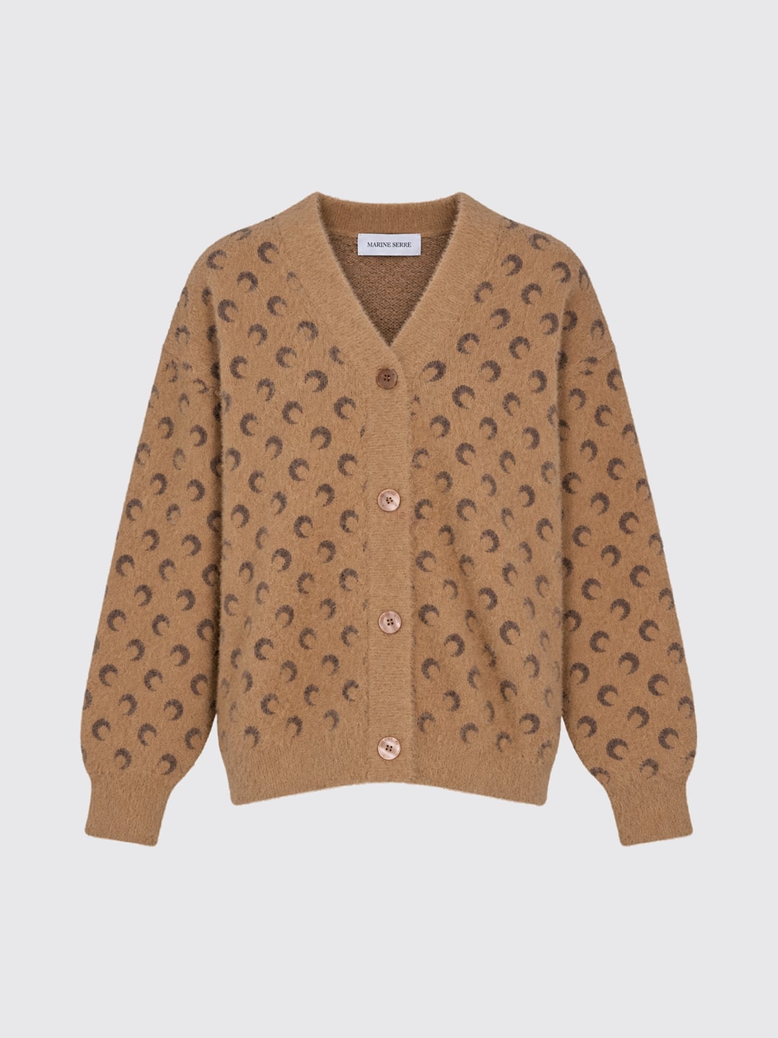 MARINE SERRE PULLOVER: Pullover damen Marine Serre, Beige - Img 2