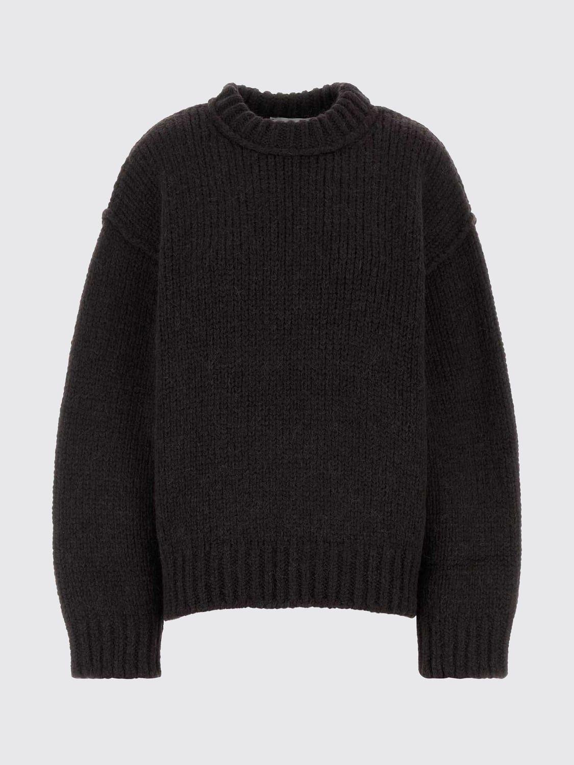 OUR LEGACY PULLOVER: Rundhalspullover von Our Legacy aus Merino-Alpaka-Wollmischung, Braun - Img 2