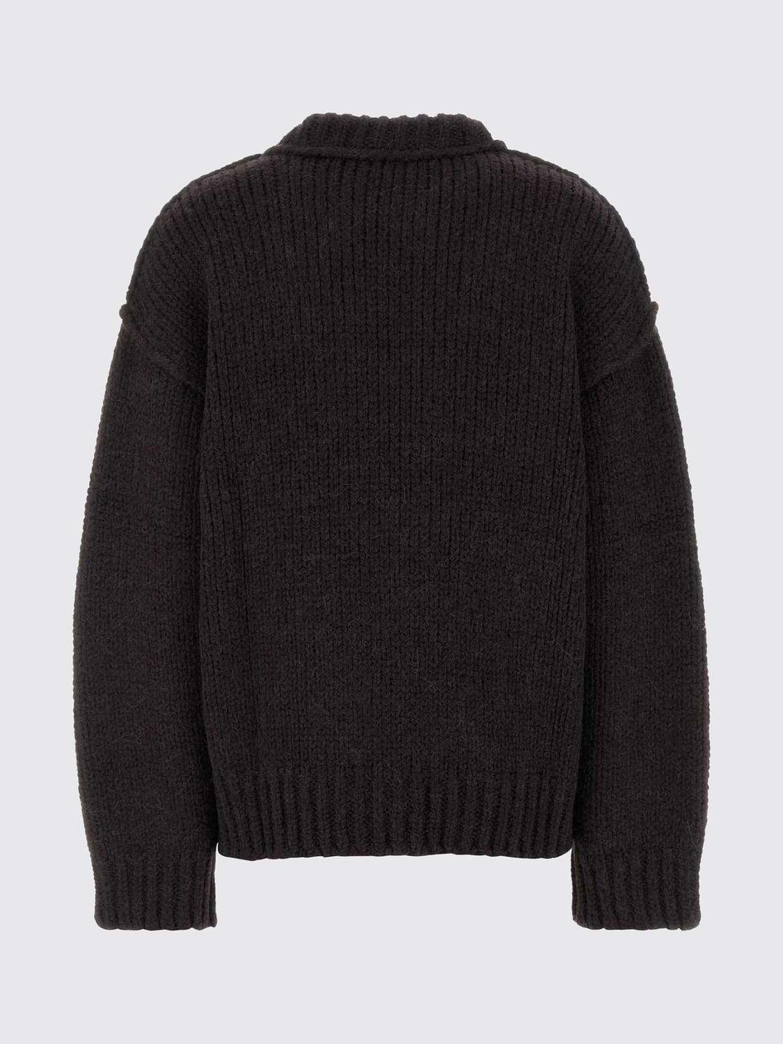 OUR LEGACY PULLOVER: Rundhalspullover von Our Legacy aus Merino-Alpaka-Wollmischung, Braun - Img 3