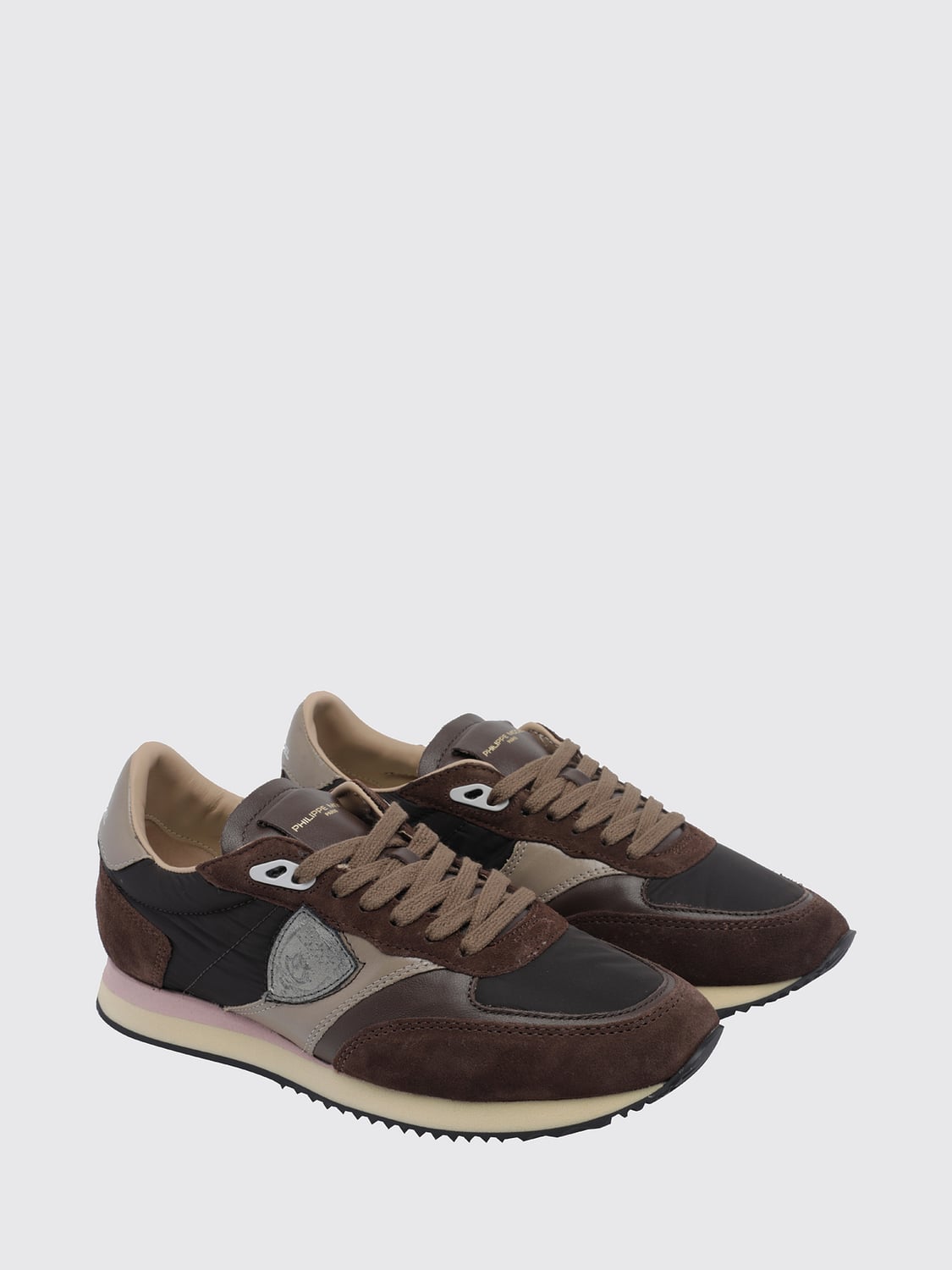 PHILIPPE MODEL SNEAKERS: Sneakers woman Philippe Model, Brown - Img 2