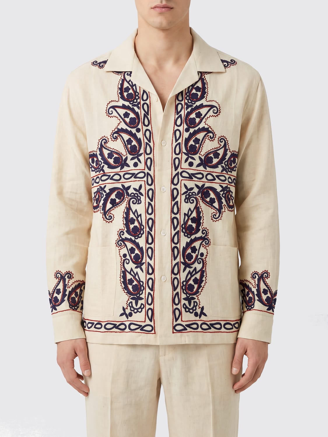 BAZISZT SHIRT: Shirt men Baziszt, Beige - Img 1