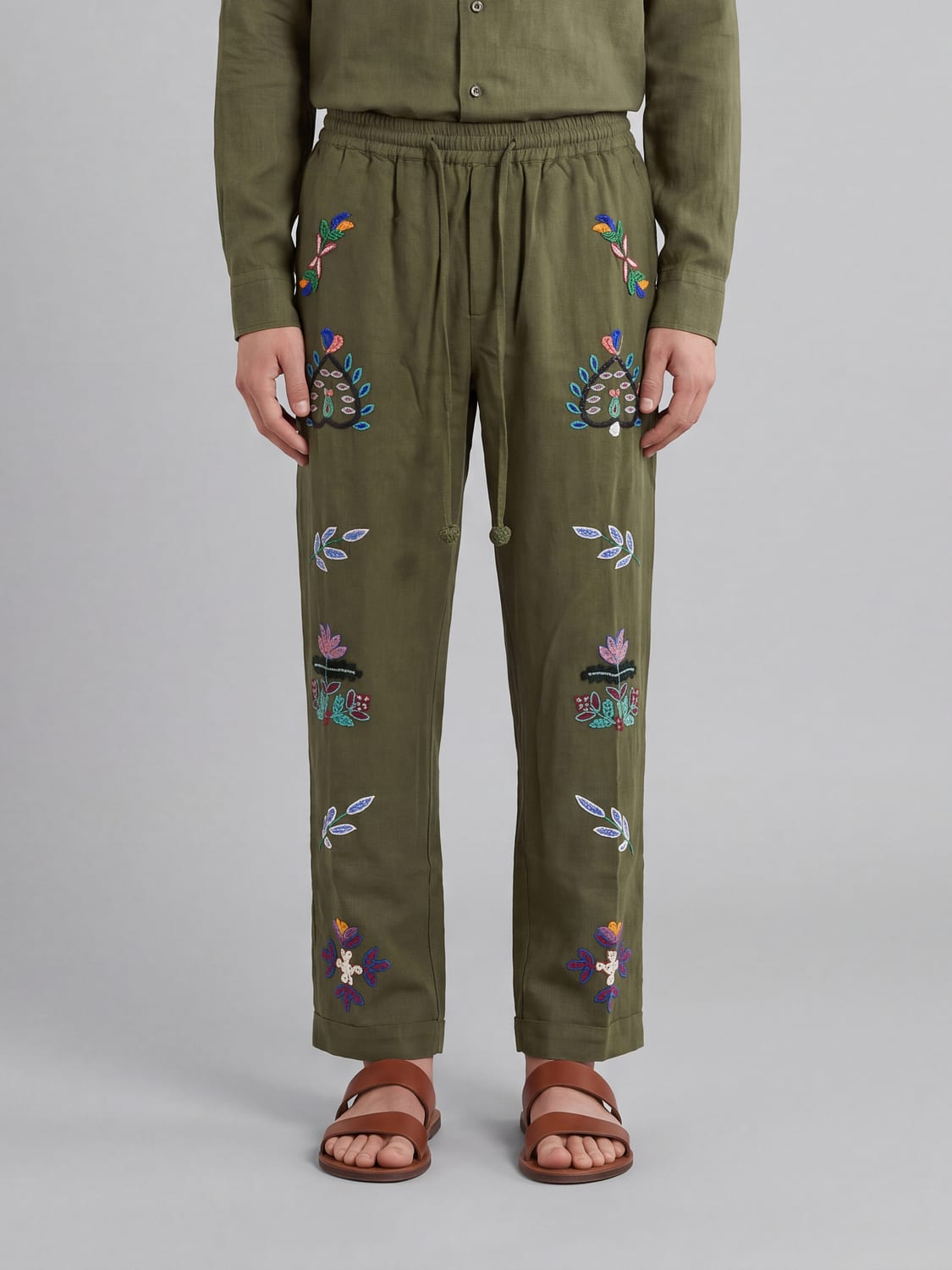BAZISZT CAMICIA: Camicia uomo Baziszt, Kaki - Img 1