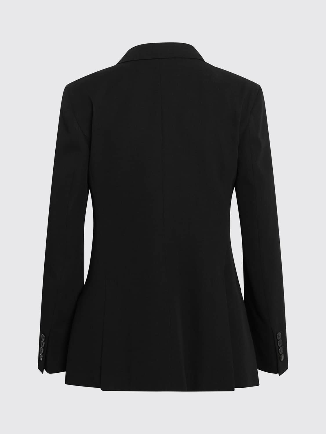MAX MARA JACKET: Max Mara Single-Breasted Blazer with One-Button Closure and Peak Lapels, Black - Img 3