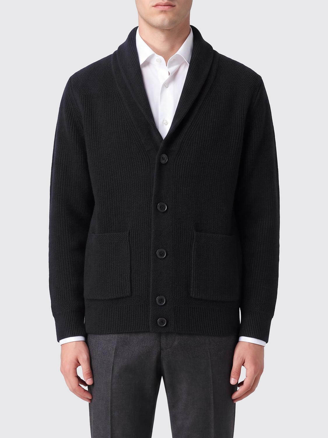 ROBERTO COLLINA SWEATER: Sweater men Roberto Collina, Black - Img 1