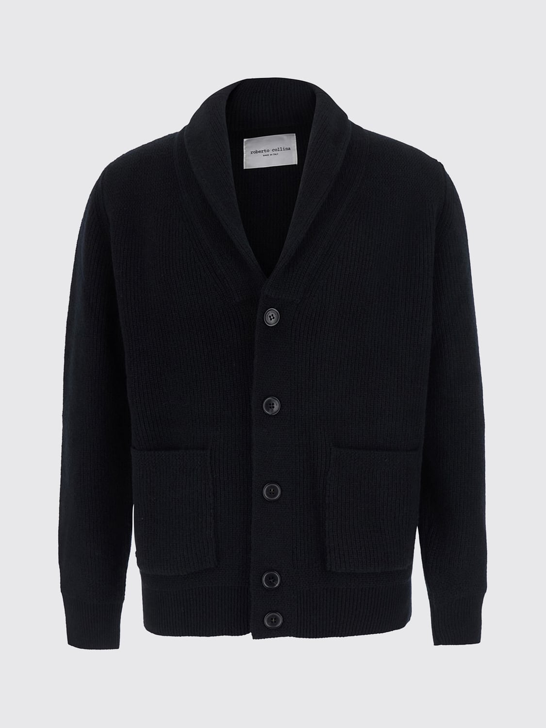 ROBERTO COLLINA SWEATER: Sweater men Roberto Collina, Black - Img 2