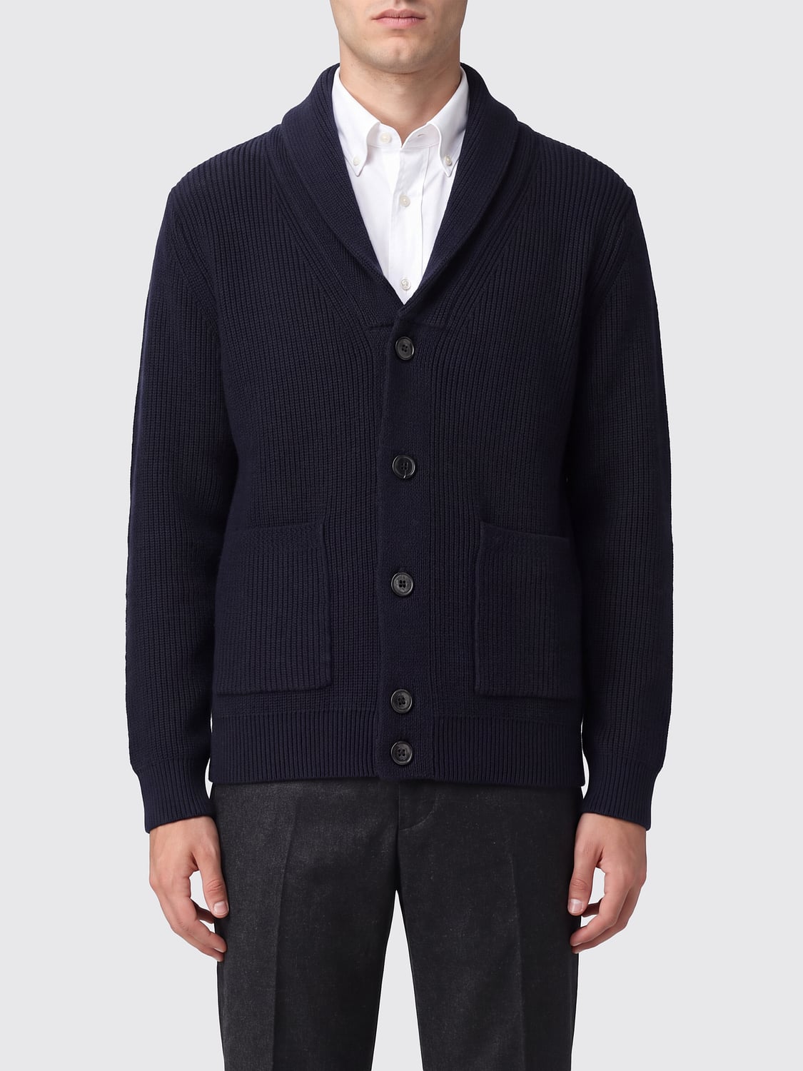 ROBERTO COLLINA PULL: Pull homme Roberto Collina, Bleu - Img 1