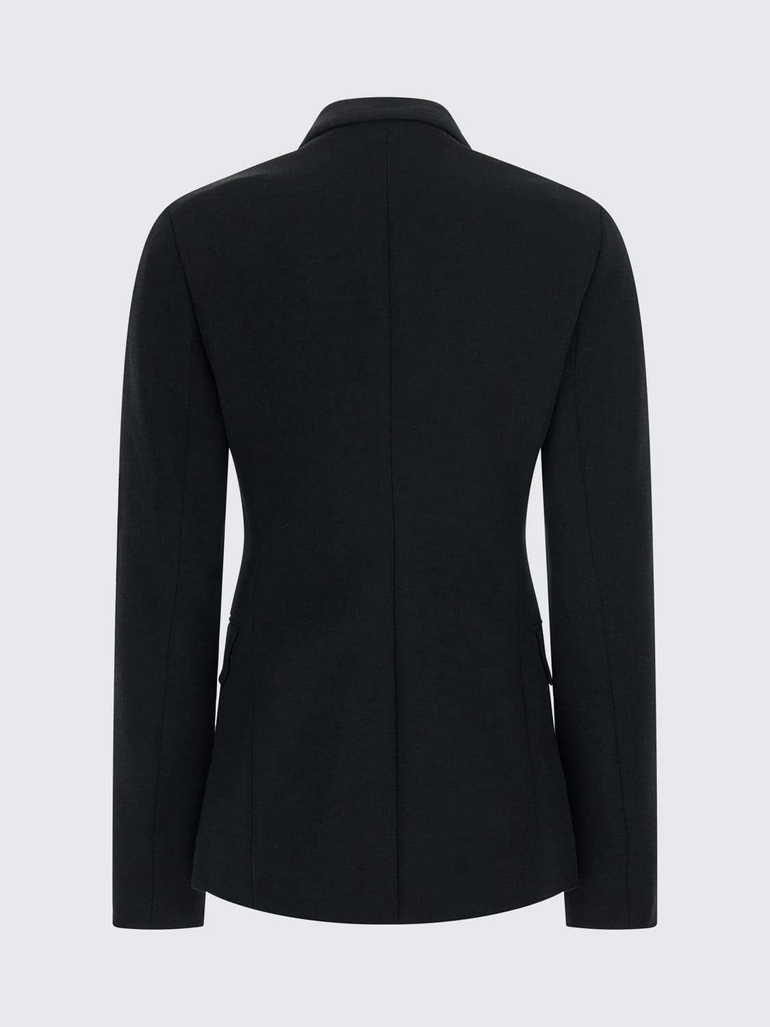 ACNE STUDIOS CHAQUETA: Blazer cruzado de poliéster Acne Studios con solapas de pico, Negro - Img 3