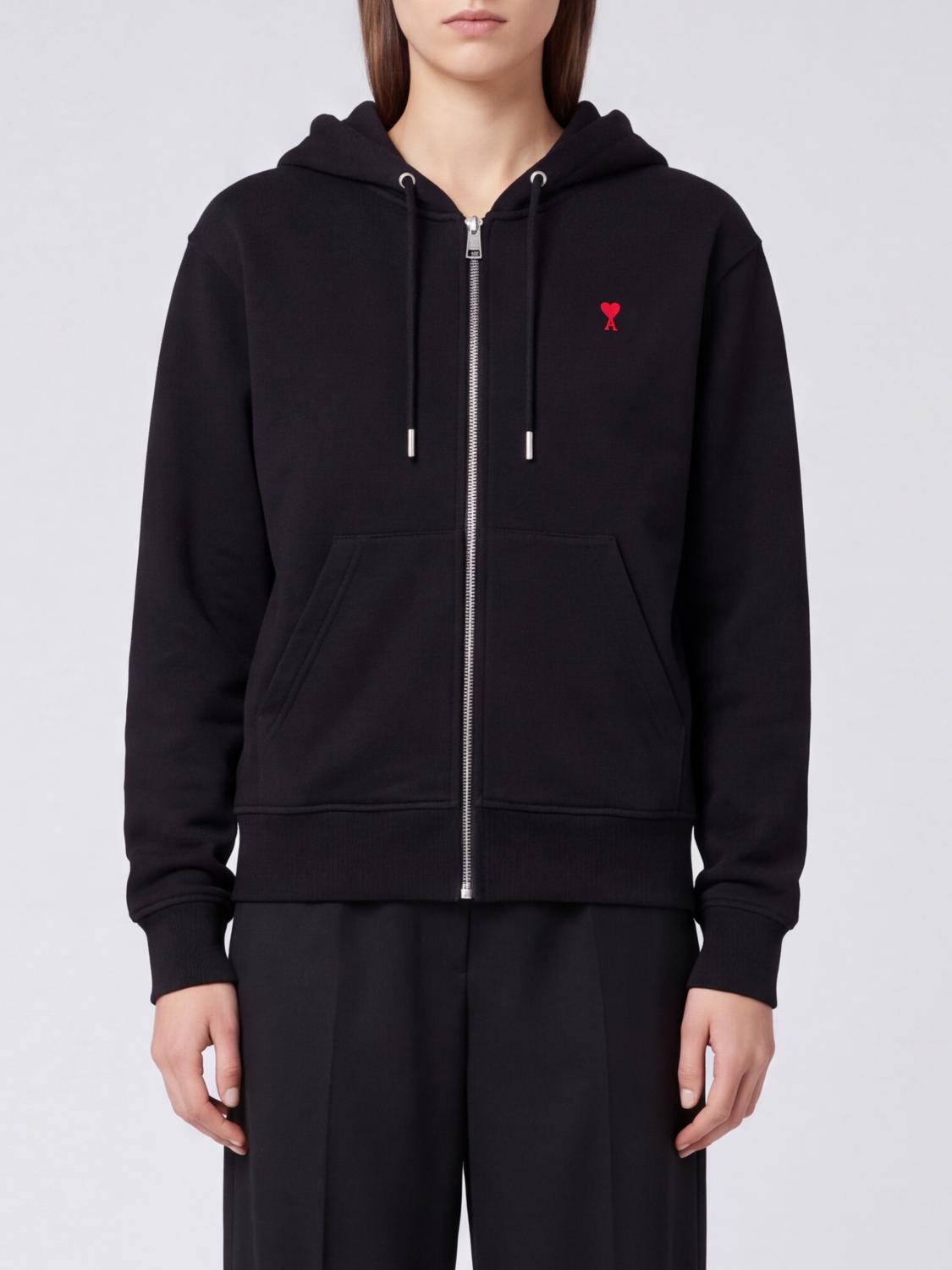 AMI PARIS SWEATSHIRT: Sweatshirt damen Ami Paris, Schwarz - Img 1