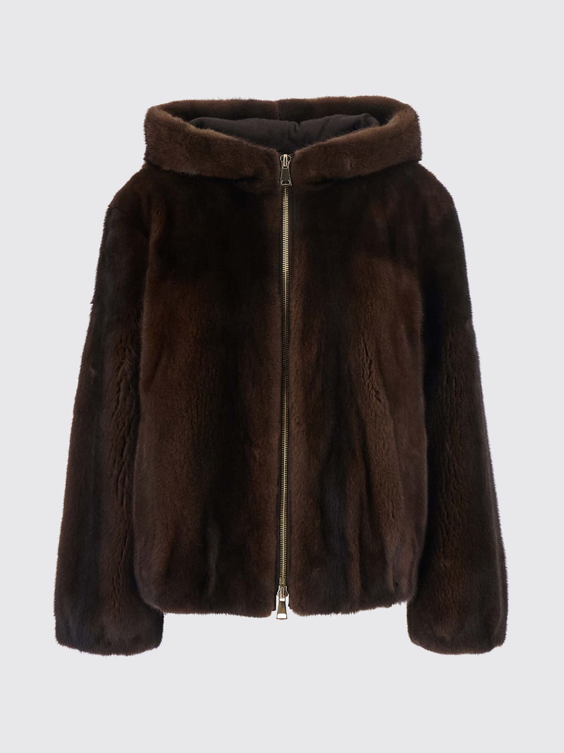 SUPREMA PELLICCIA: Giacca donna Suprema, Marrone - Img 2