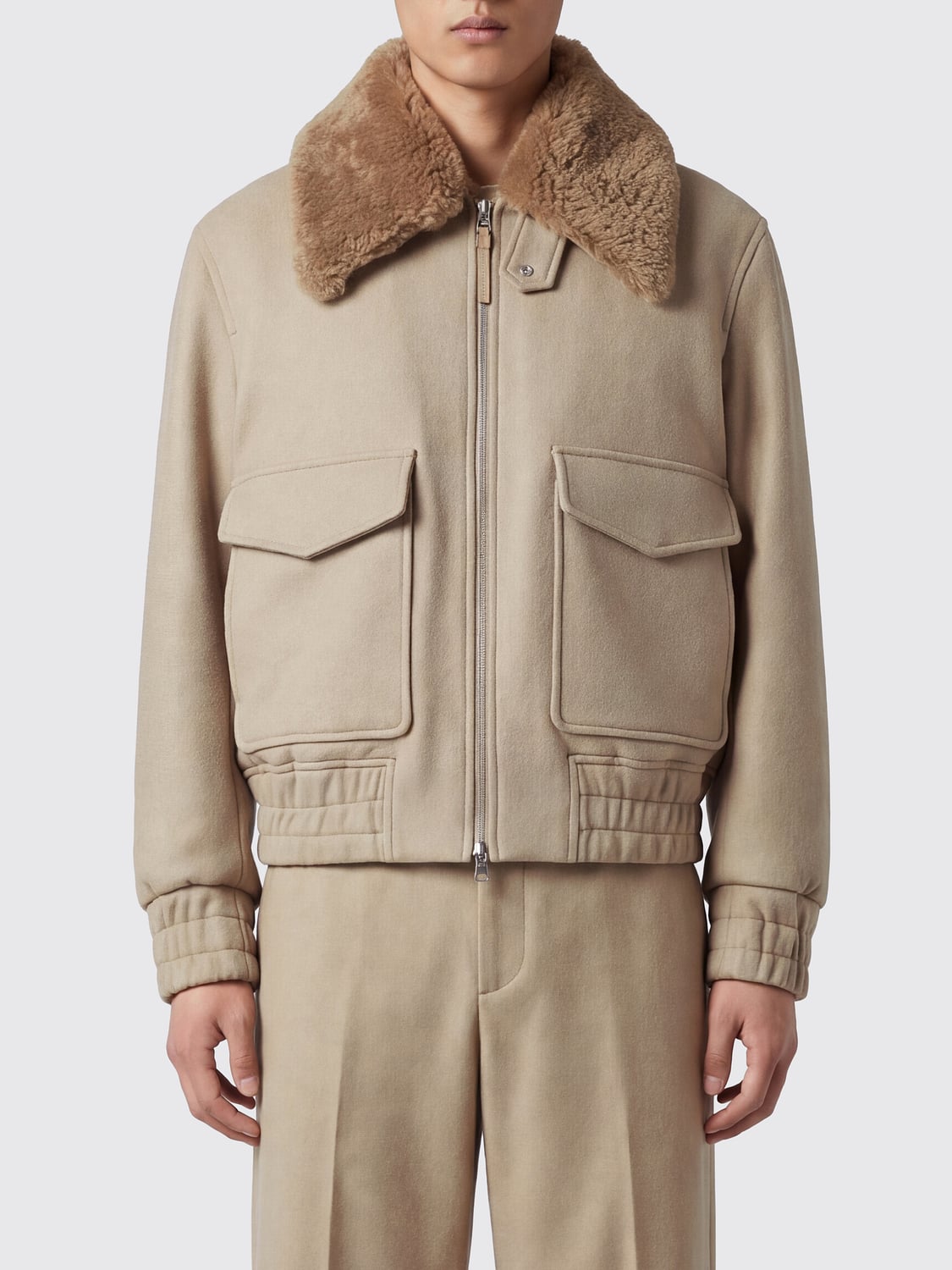 AMI PARIS JACKET: Jacket men Ami Paris, Beige - Img 1