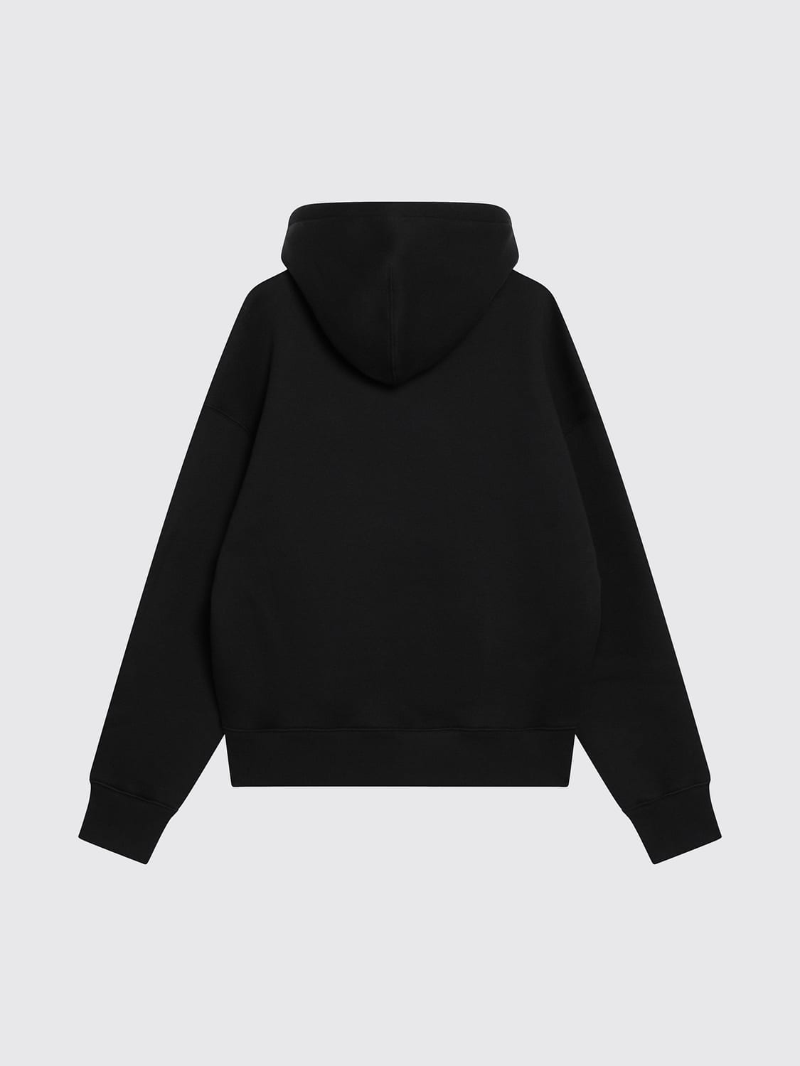 AMI PARIS SUDADERA: Sudadera con capucha Ami Paris de mezcla de algodón con bolsillo canguro, Negro - Img 3
