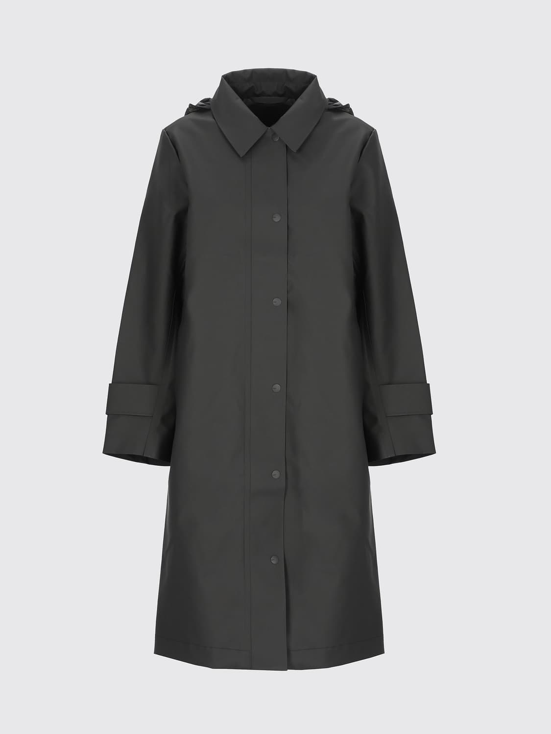 RAINS COAT: Coat woman Rains, Black - Img 2