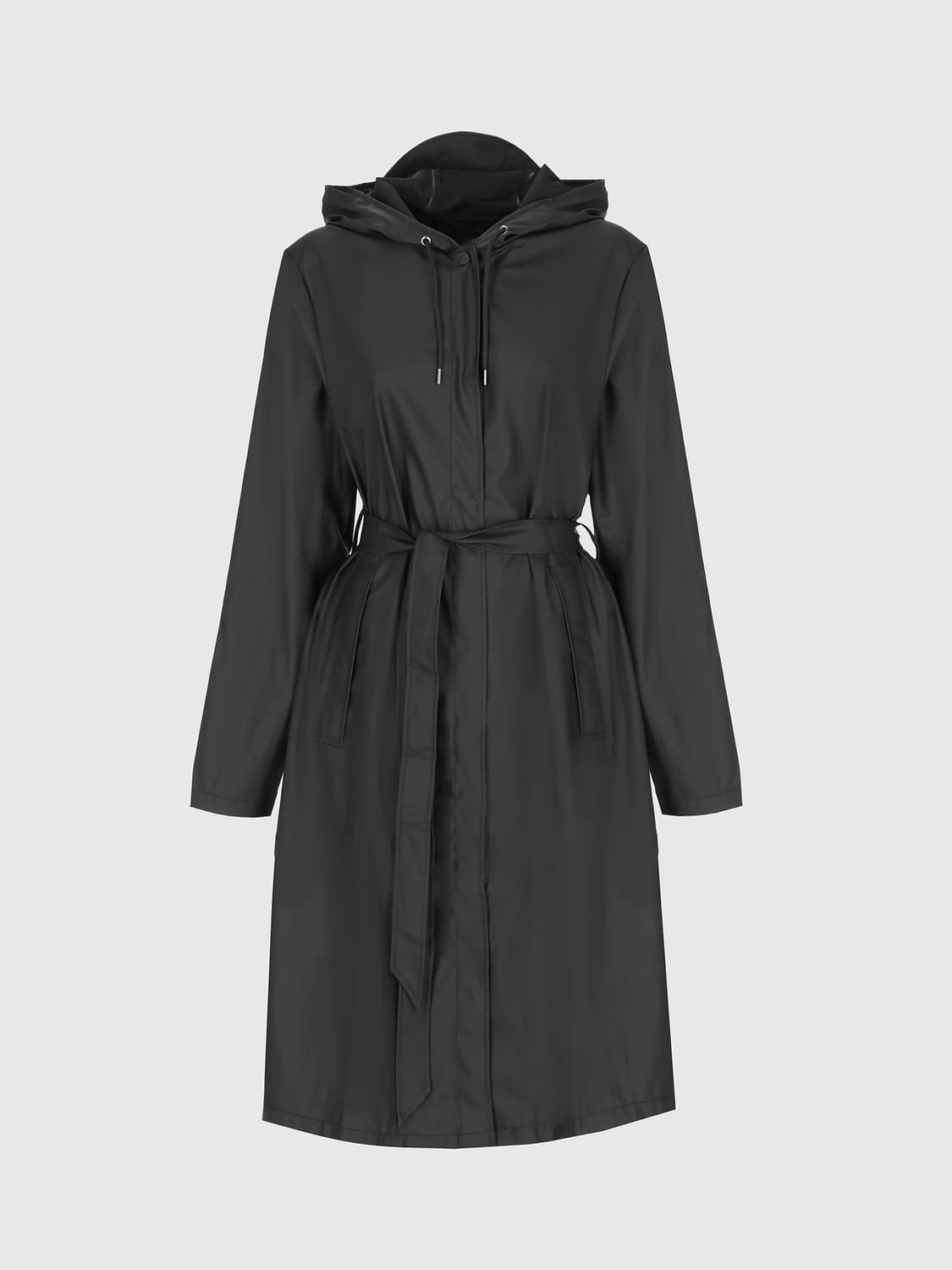 RAINS COAT: Coat woman Rains, Black - Img 2