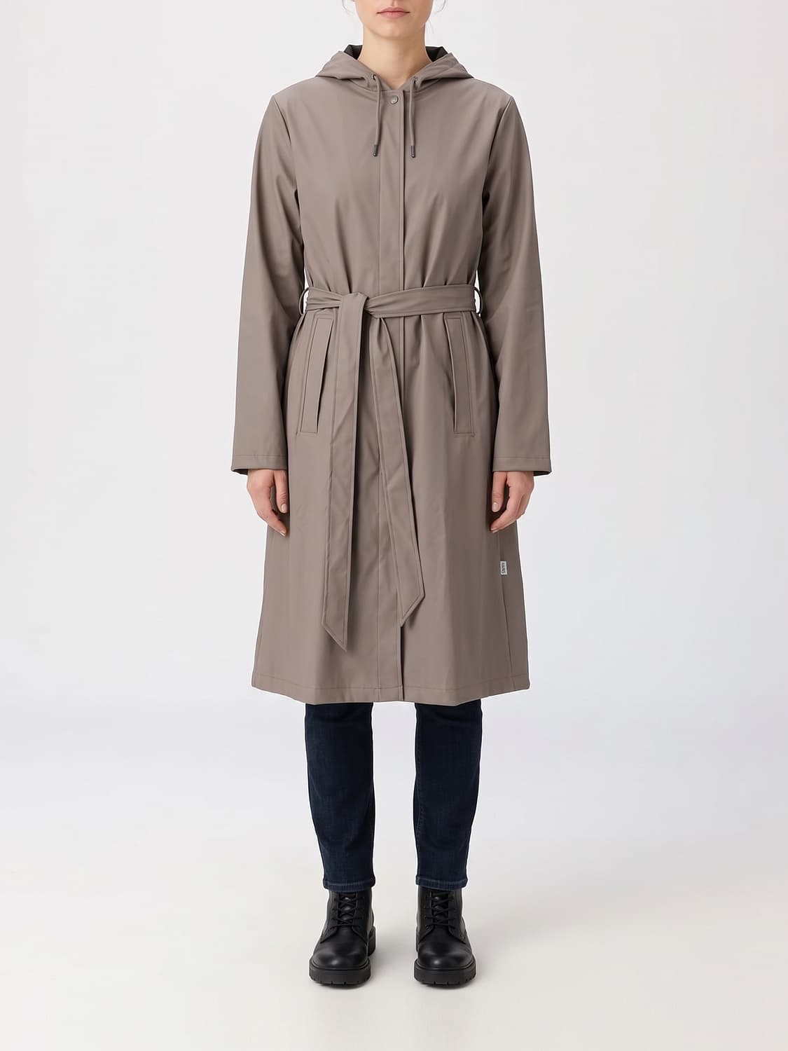 RAINS COAT: Coat woman Rains, Grey - Img 1