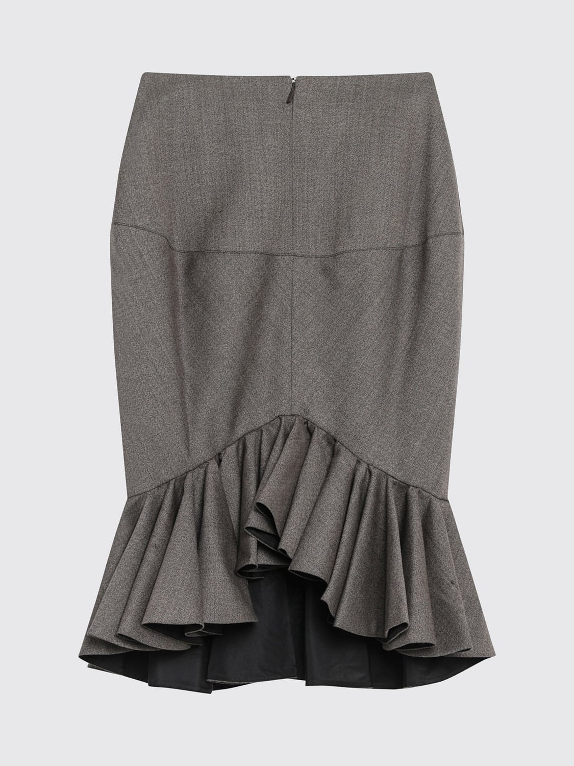 JACQUEMUS FALDA: Falda mujer Jacquemus, Marrón Barro - Img 3