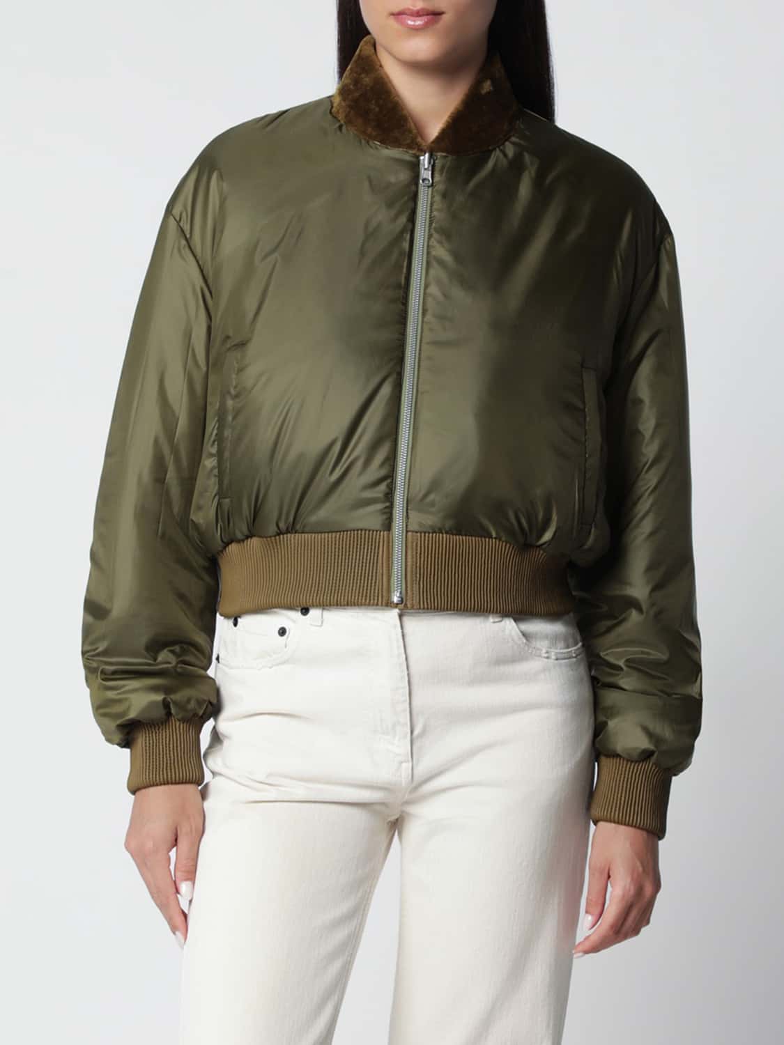 ARMA JACKET: Jacket woman Arma, Olive - Img 3