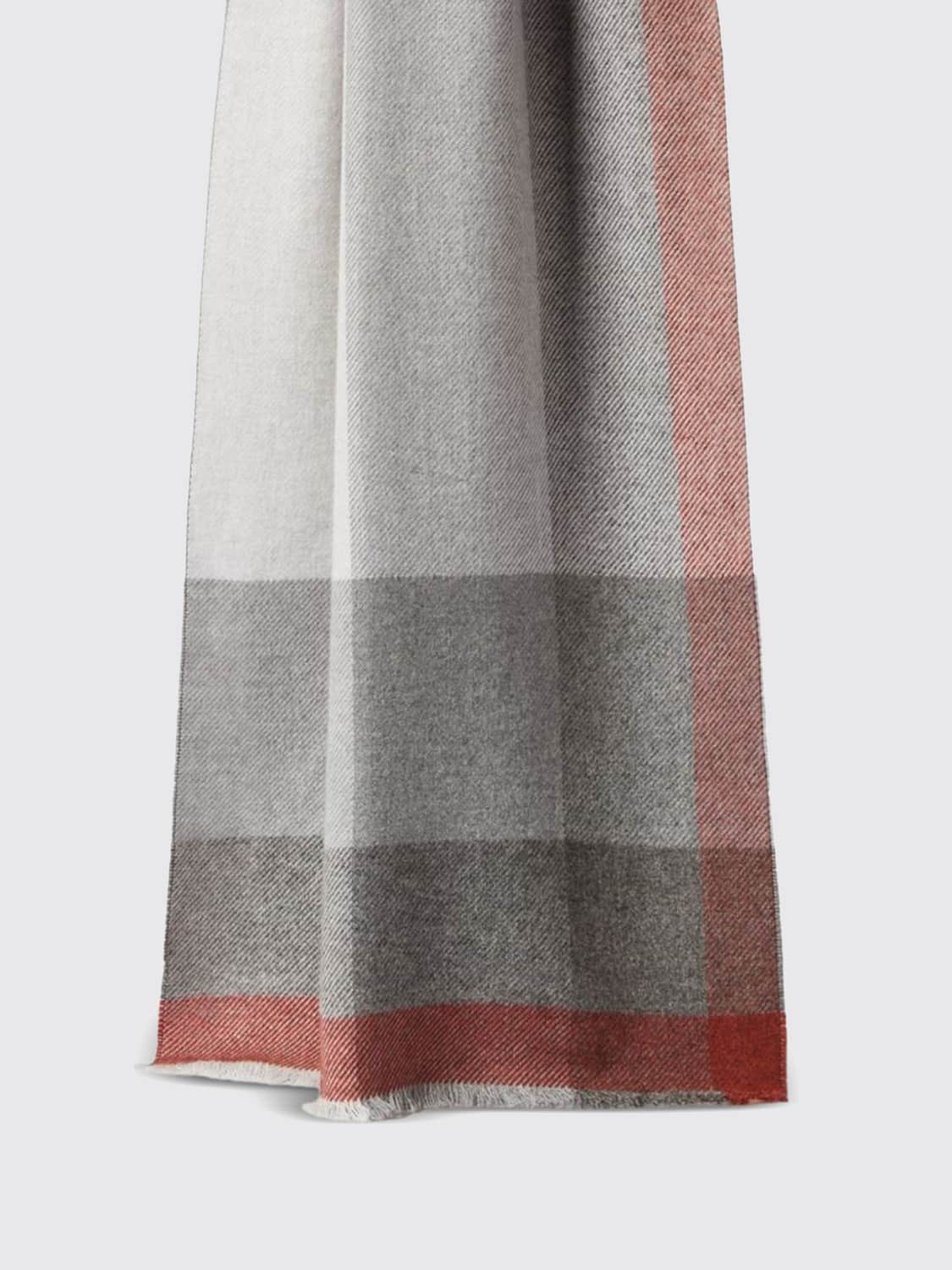 BRUNELLO CUCINELLI 围巾: 围巾 男士 Brunello Cucinelli, 棕色 - Img 2