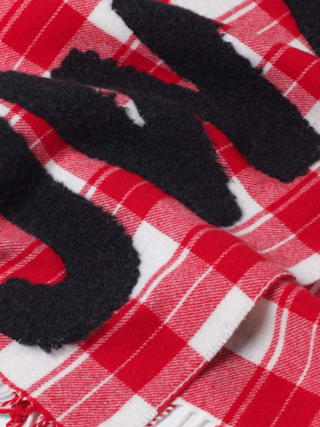 JW ANDERSON SCIARPA: Sciarpa Jw Anderson in lana con motivo chevron e logo a contrasto, Fa01 - Img 3