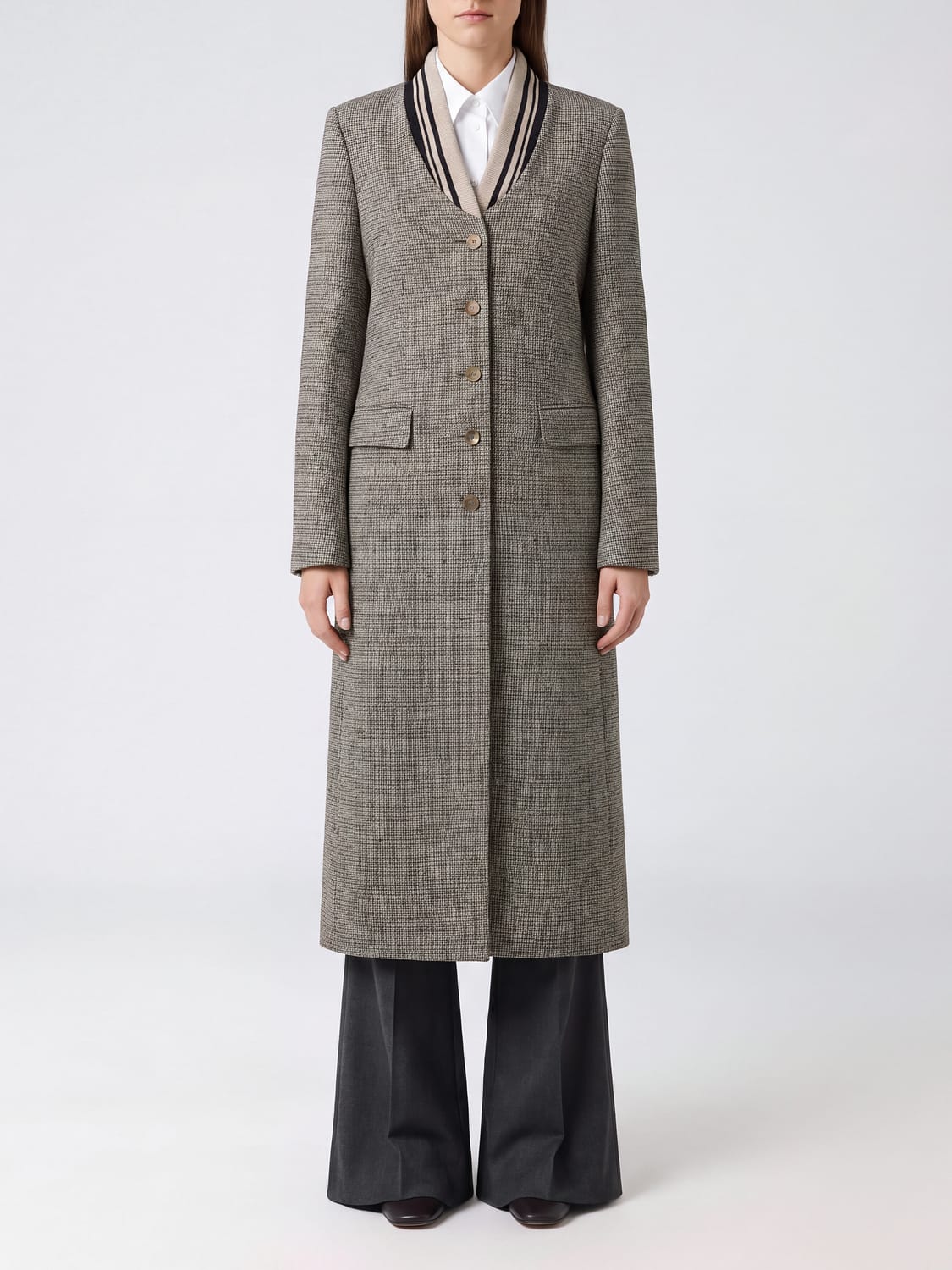 DRIES VAN NOTEN MANTEL: Mantel damen Dries Van Noten, Grau - Img 1