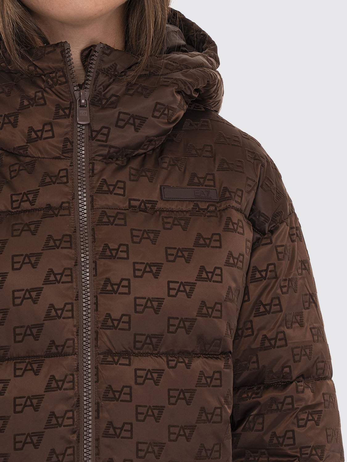 EA7 JACKET: Jacket woman Ea7, Brown - Img 4