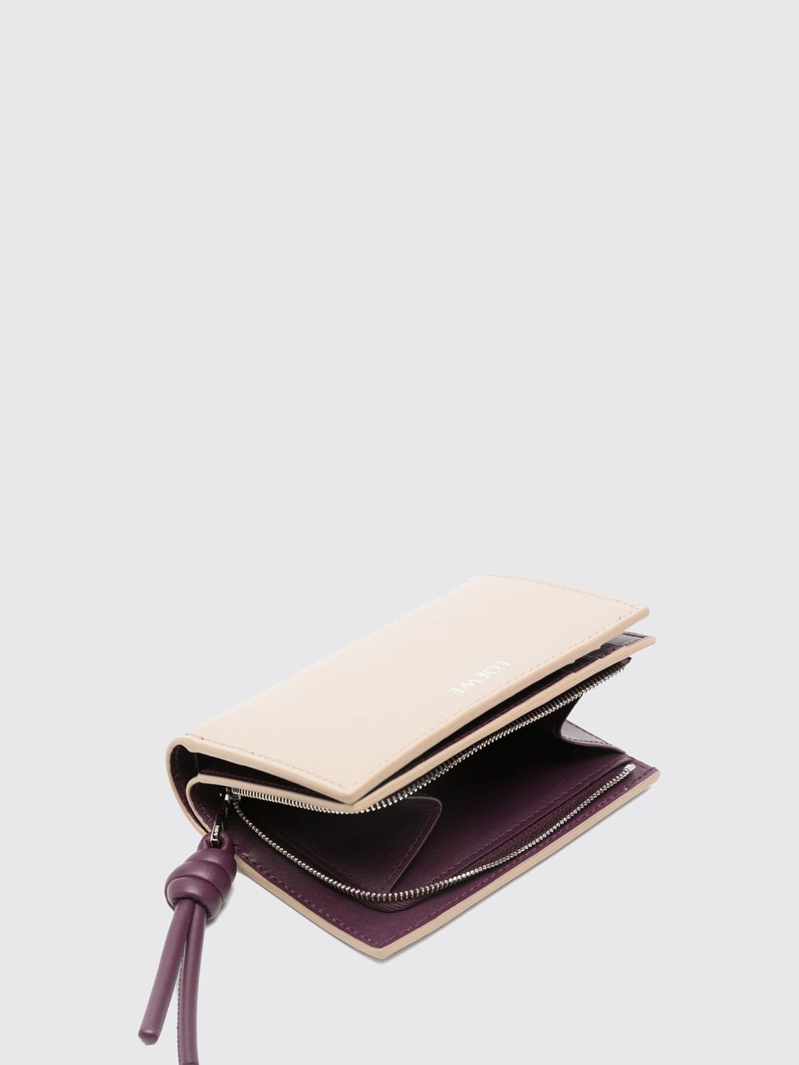 LOEWE GELDBÖRSE: Geldbörse damen Loewe, Ecru - Img 2