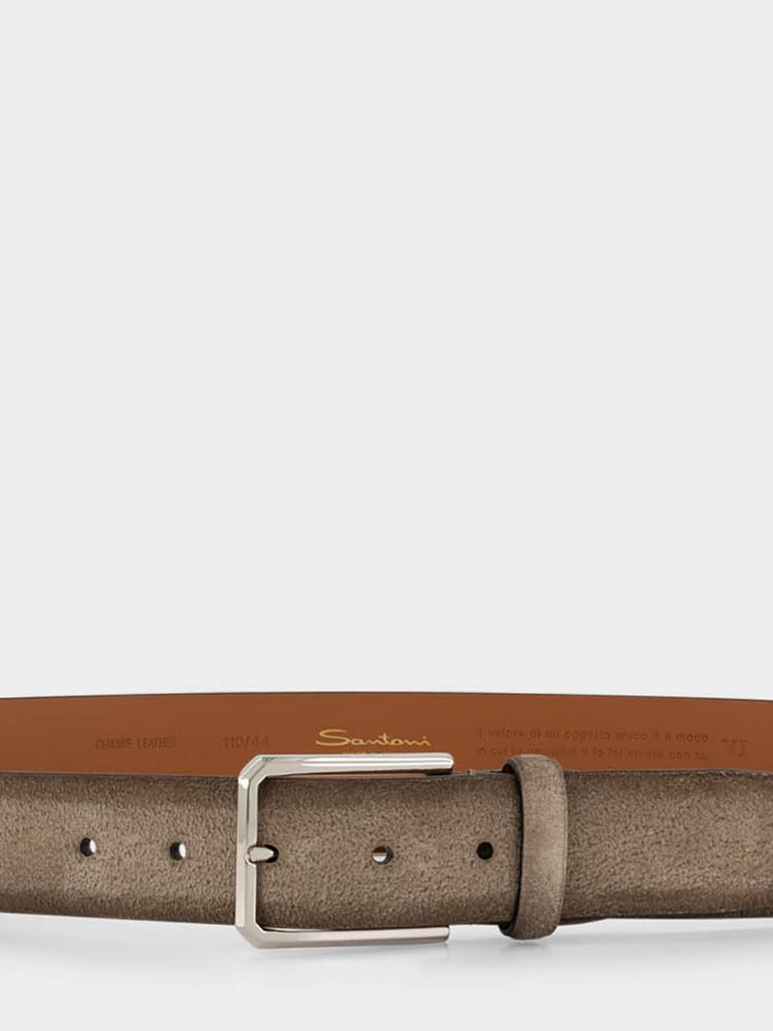 SANTONI BELT: Belt men Santoni, Brown - Img 2
