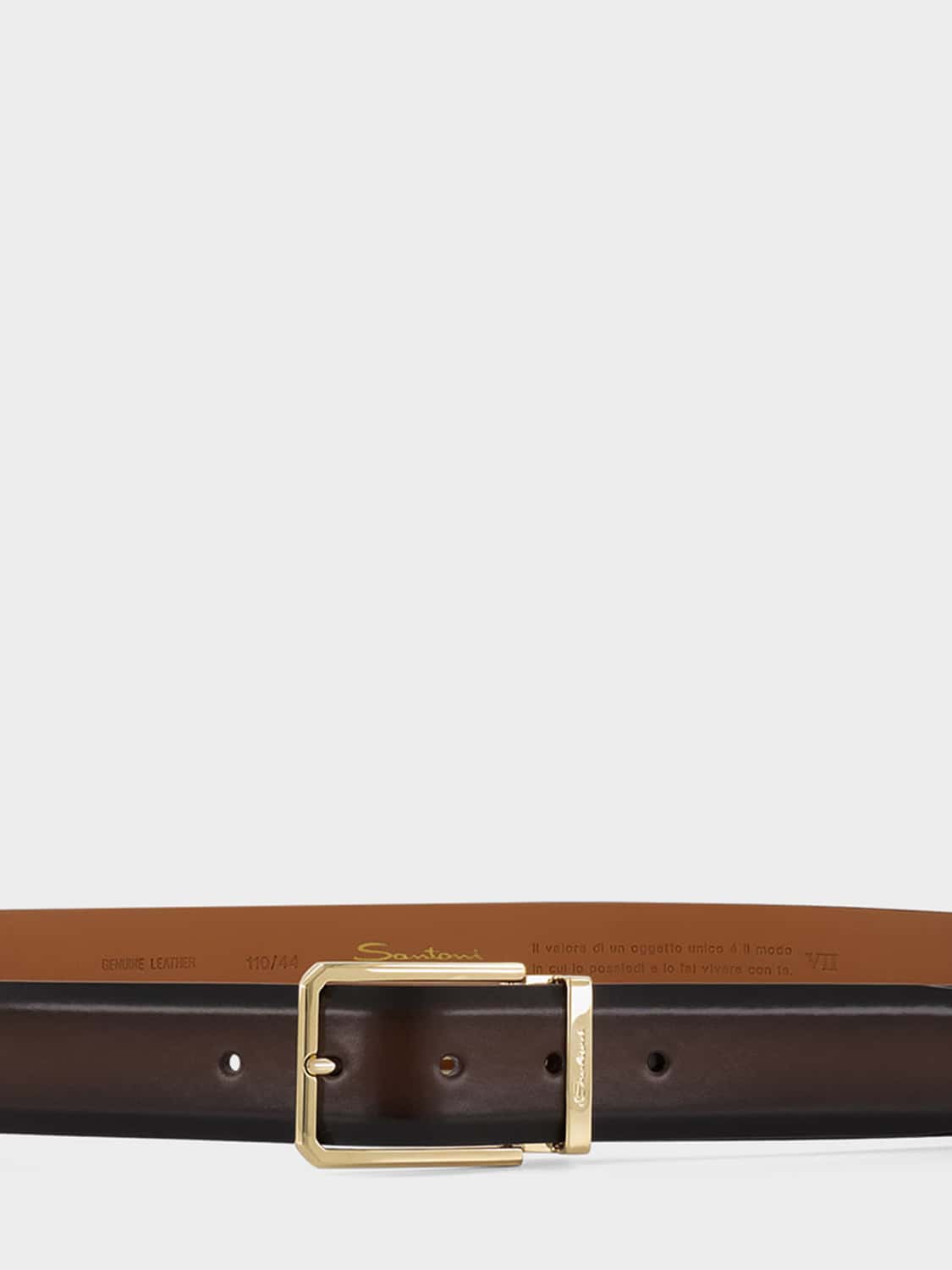 SANTONI BELT: Belt men Santoni, Brown - Img 2