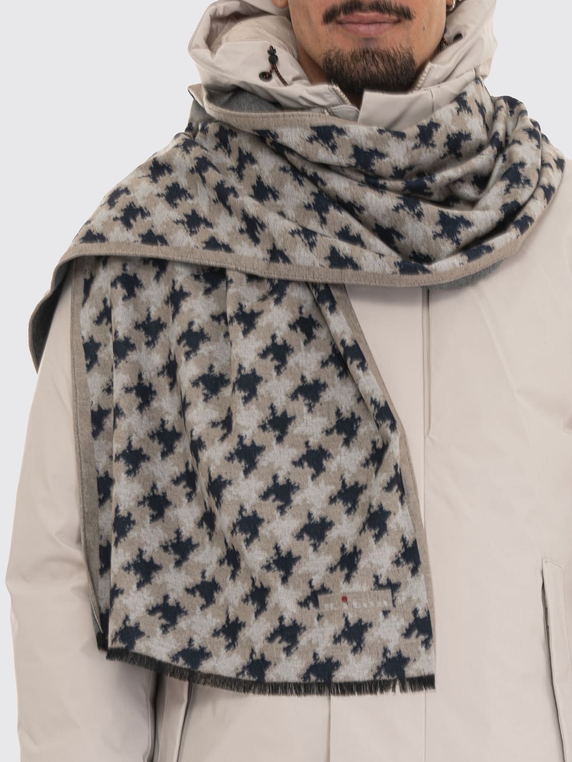 KITON SCARF: Scarf men Kiton, Beige - Img 1