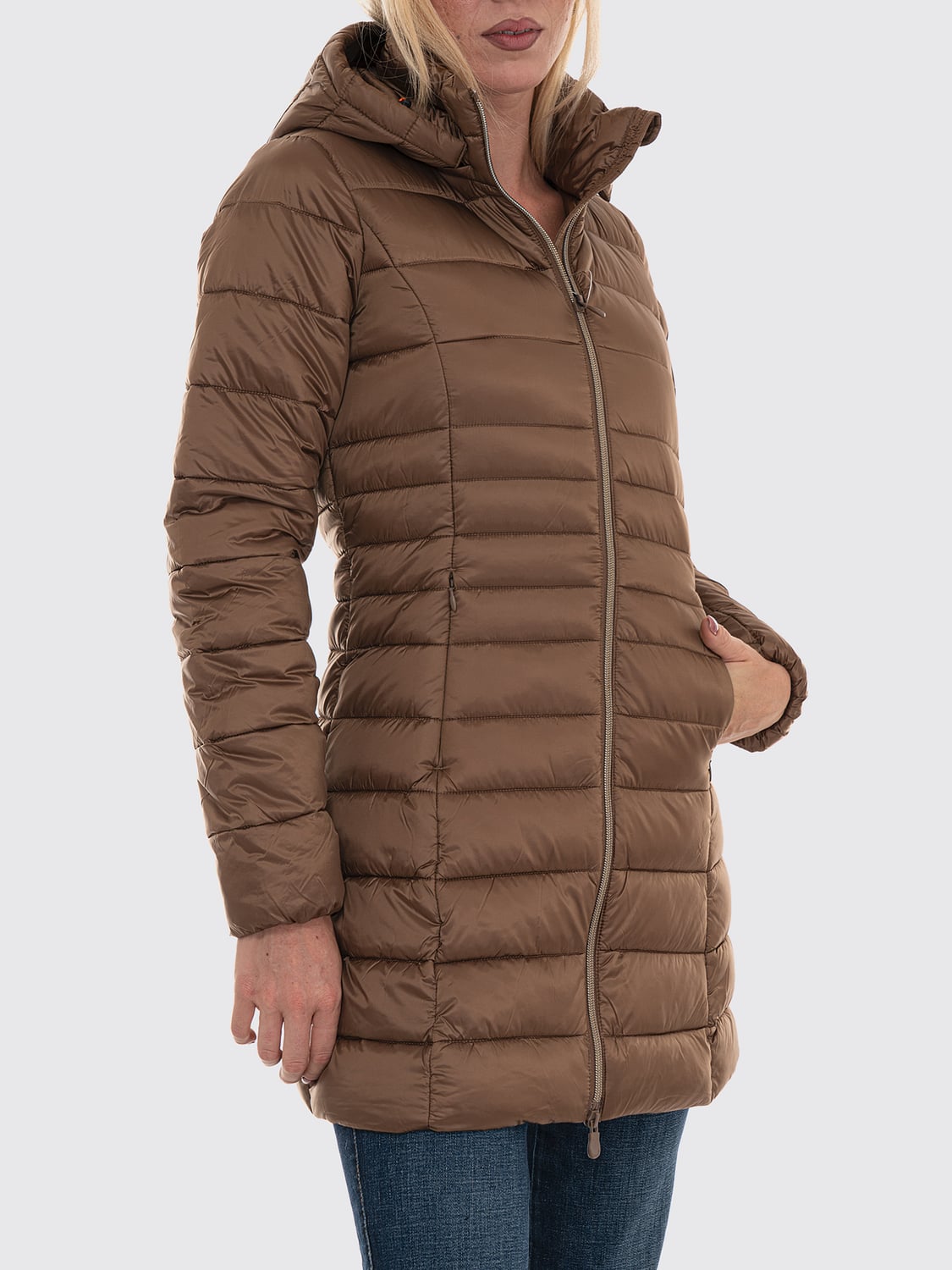 SAVE THE DUCK JACKET: Jacket woman Save The Duck, Brown - Img 3