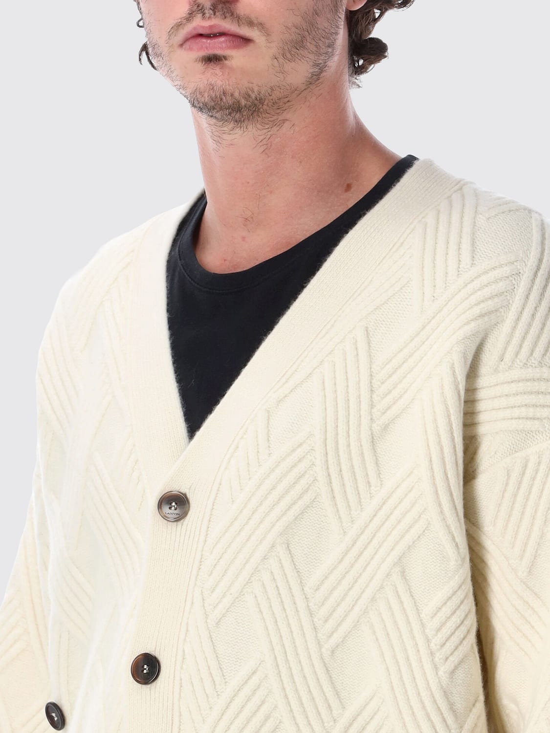 LANVIN SWEATER: Sweater men Lanvin, White - Img 3