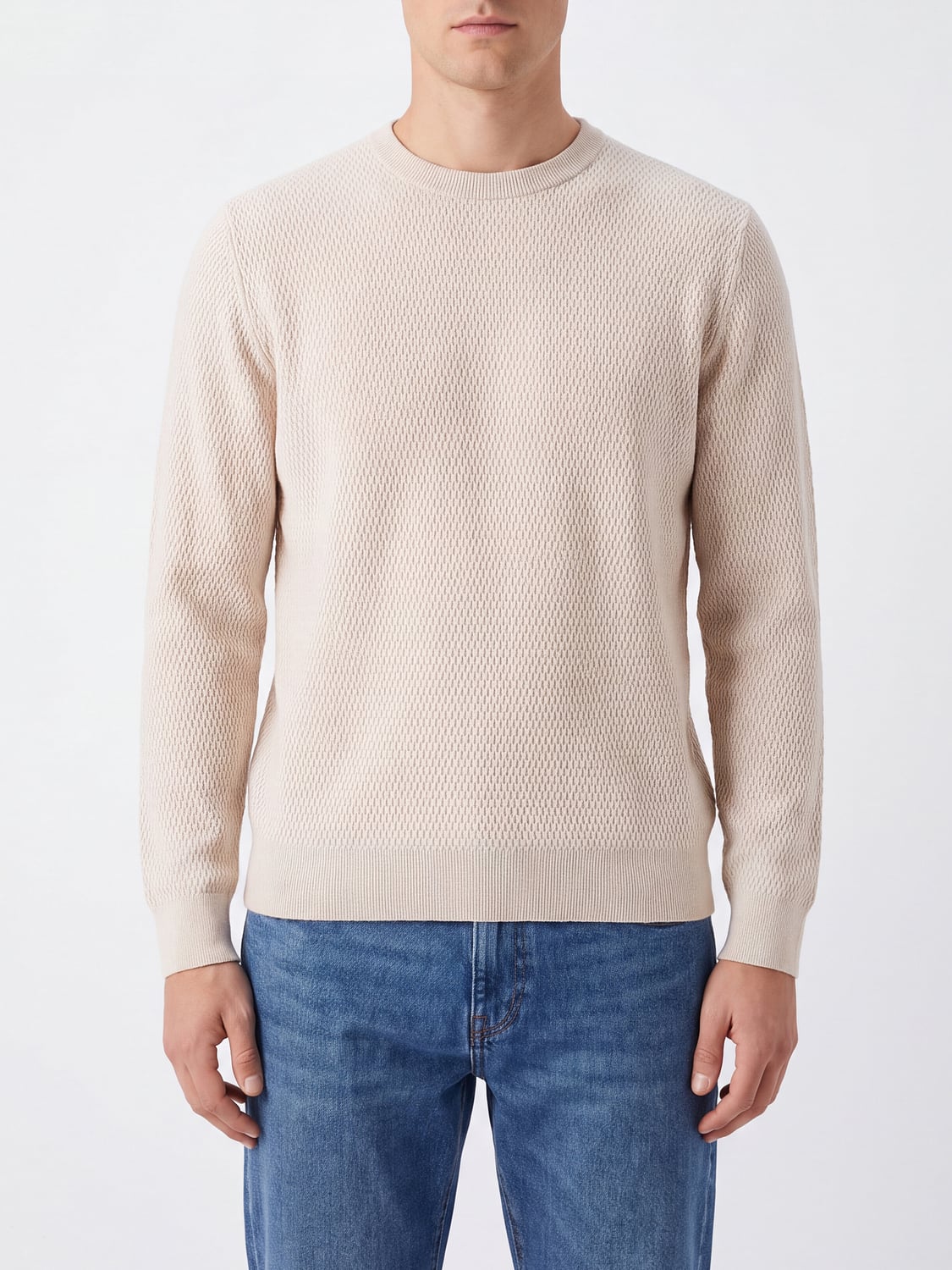 PESERICO PULLOVER: Pullover herren Peserico, Beige - Img 1