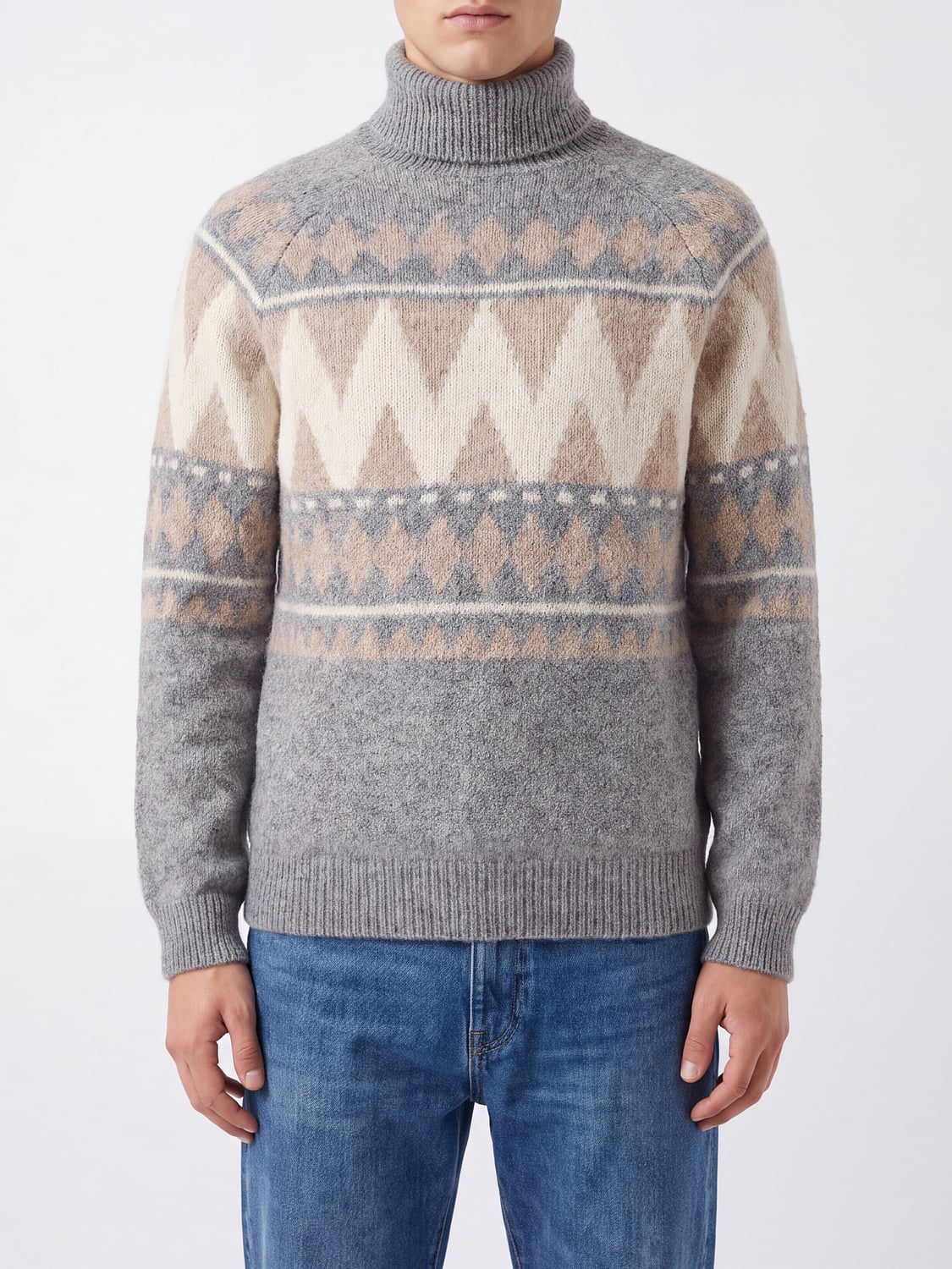 PESERICO PULLOVER: Pullover herren Peserico, Grau - Img 1