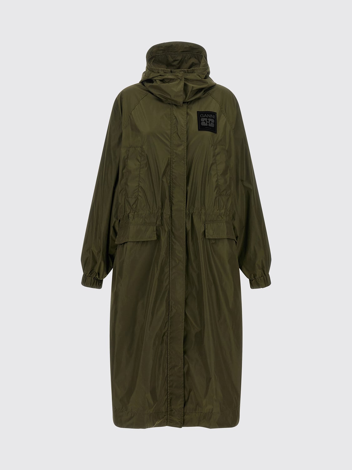 GANNI COAT: Jacket woman Ganni, Green - Img 2