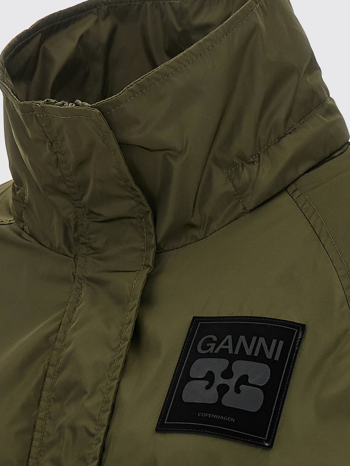 GANNI COAT: Jacket woman Ganni, Green - Img 4