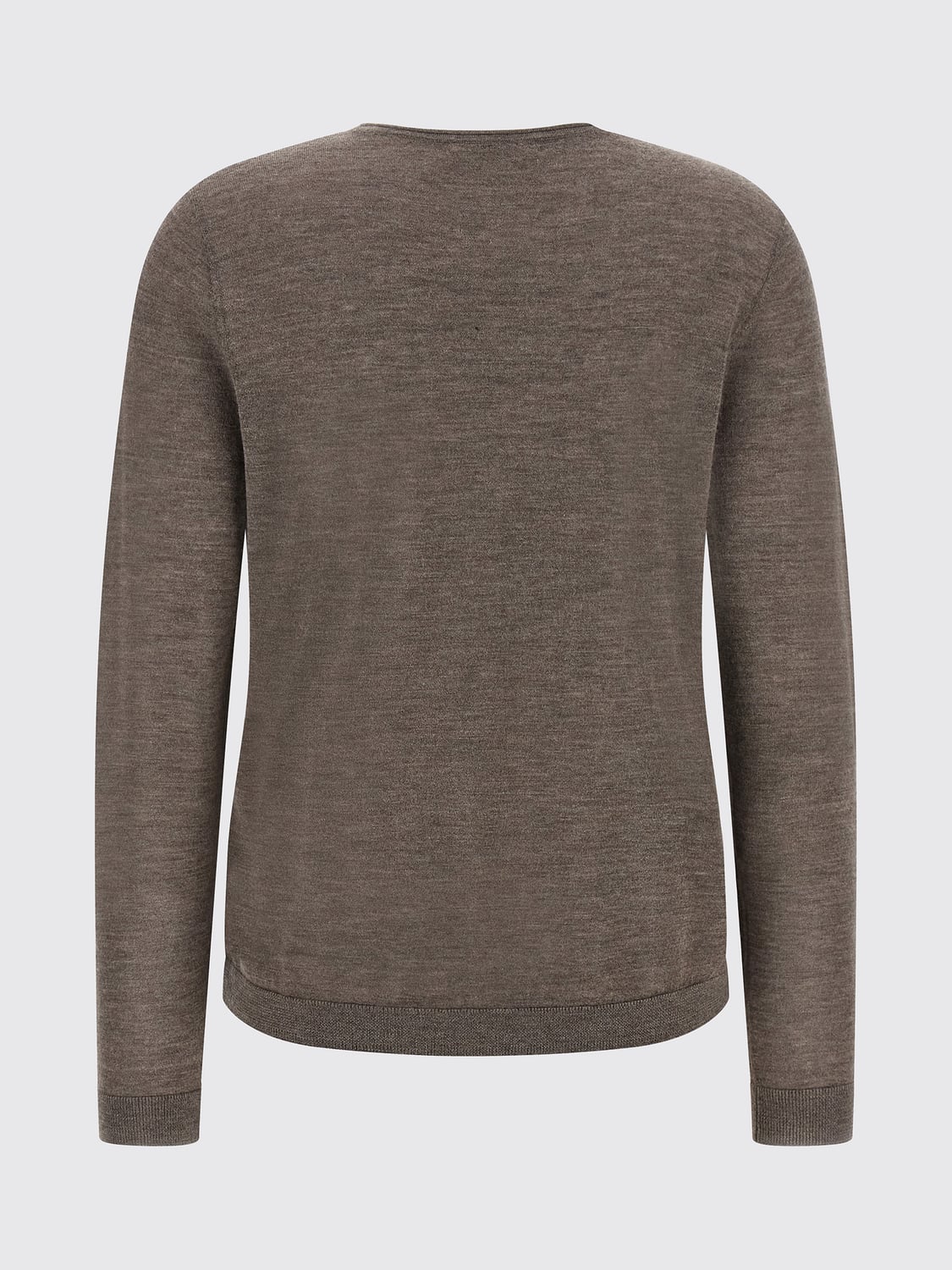 CO SWEATER: Co Pure Cashmere Long-Sleeved Crew Neck Jumper, Brown - Img 3