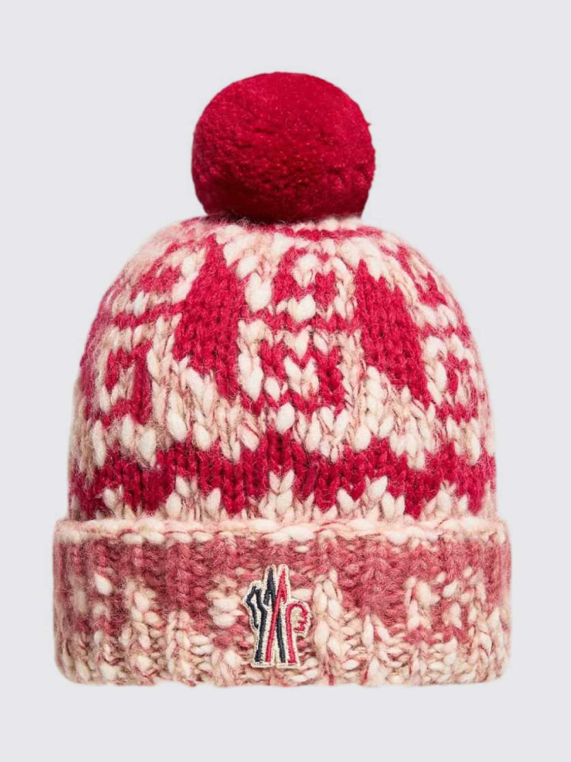 MONCLER HAT: Hat kids Moncler, Pink - Img 1