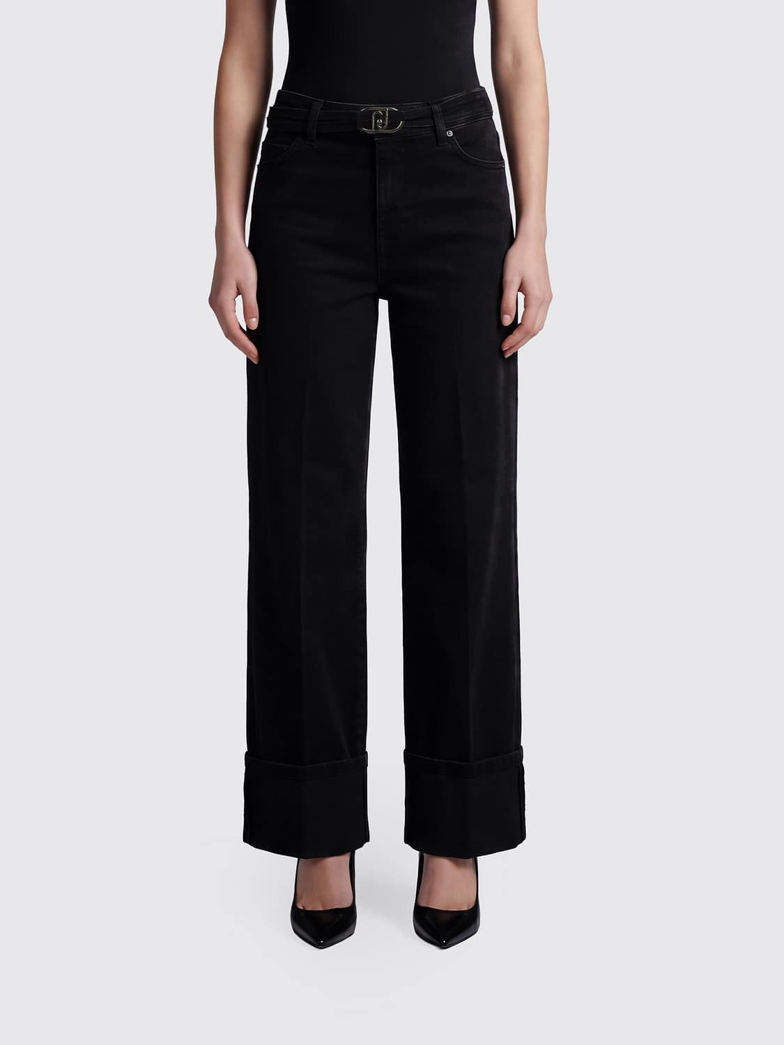 LIU JO HOSE: Hose damen Liu Jo, Schwarz - Img 1